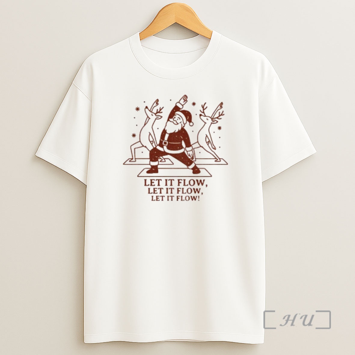 Officials Let It Flow Yoga Santa Christmas Premium Shirt Sweatshirt Tee