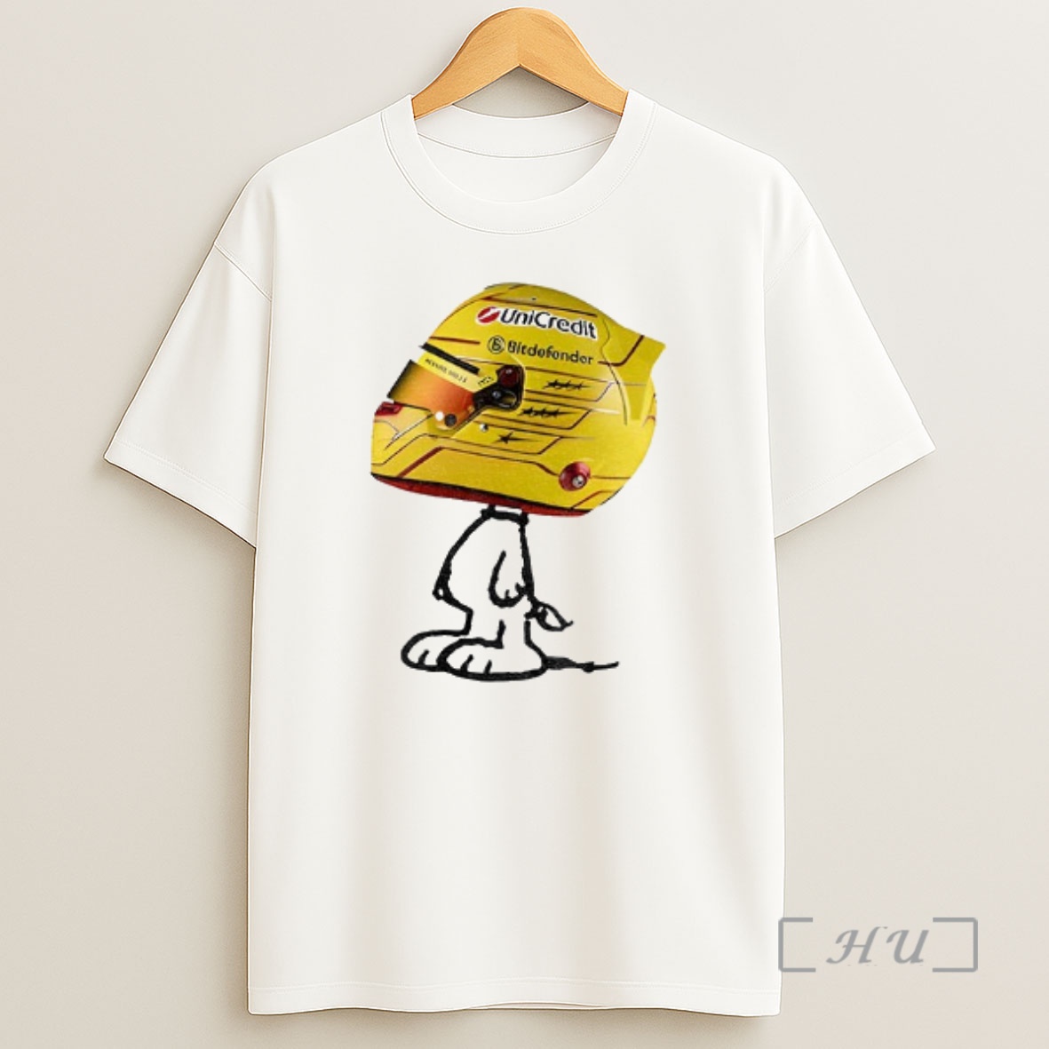 Officials Lewis Hamilton Racing Helmet Snoopy Premium Shirt Sweatshirt Tee