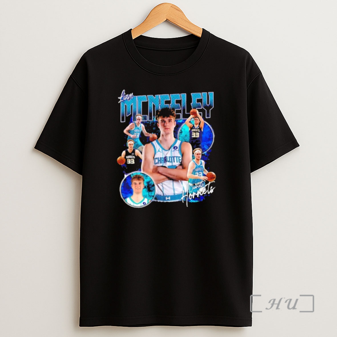 Officials Liam Mcneeley Charlotte Hornets Basketball Player Picture Collage Shirt Sweatshirt Tee