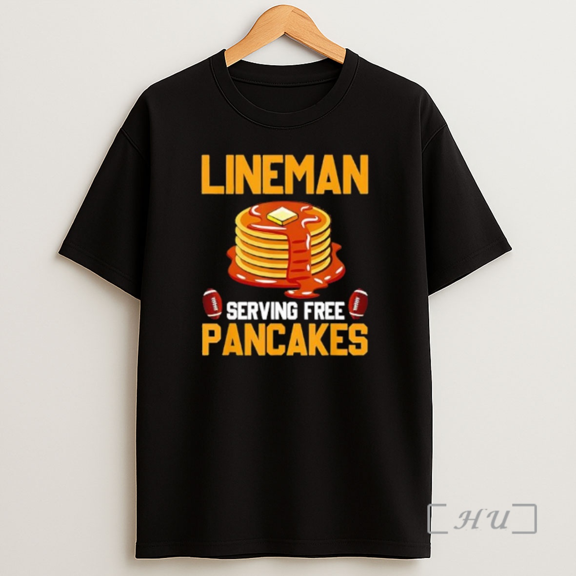 Officials Lineman Serving Free Pancakes Football Shirt Sweatshirt Tee