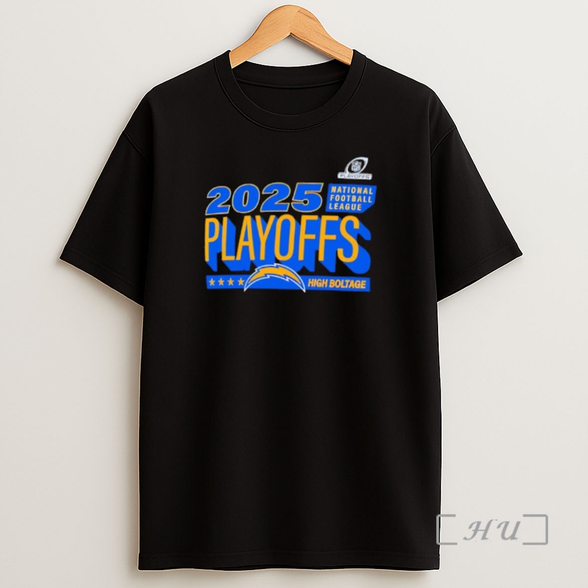 Officials Los Angeles Chargers 2025 Nfl Playoffs Ready High Boltage Shirt Sweatshirt Tee