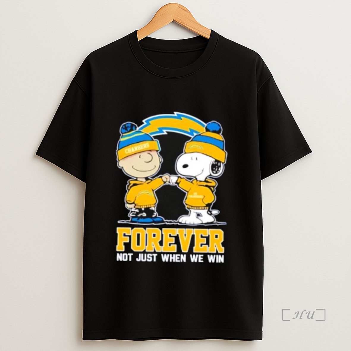 Officials Los Angeles Chargers Charlie Brown And Snoopy Forever Not Just When We Win Shirt Sweatshirt Tee