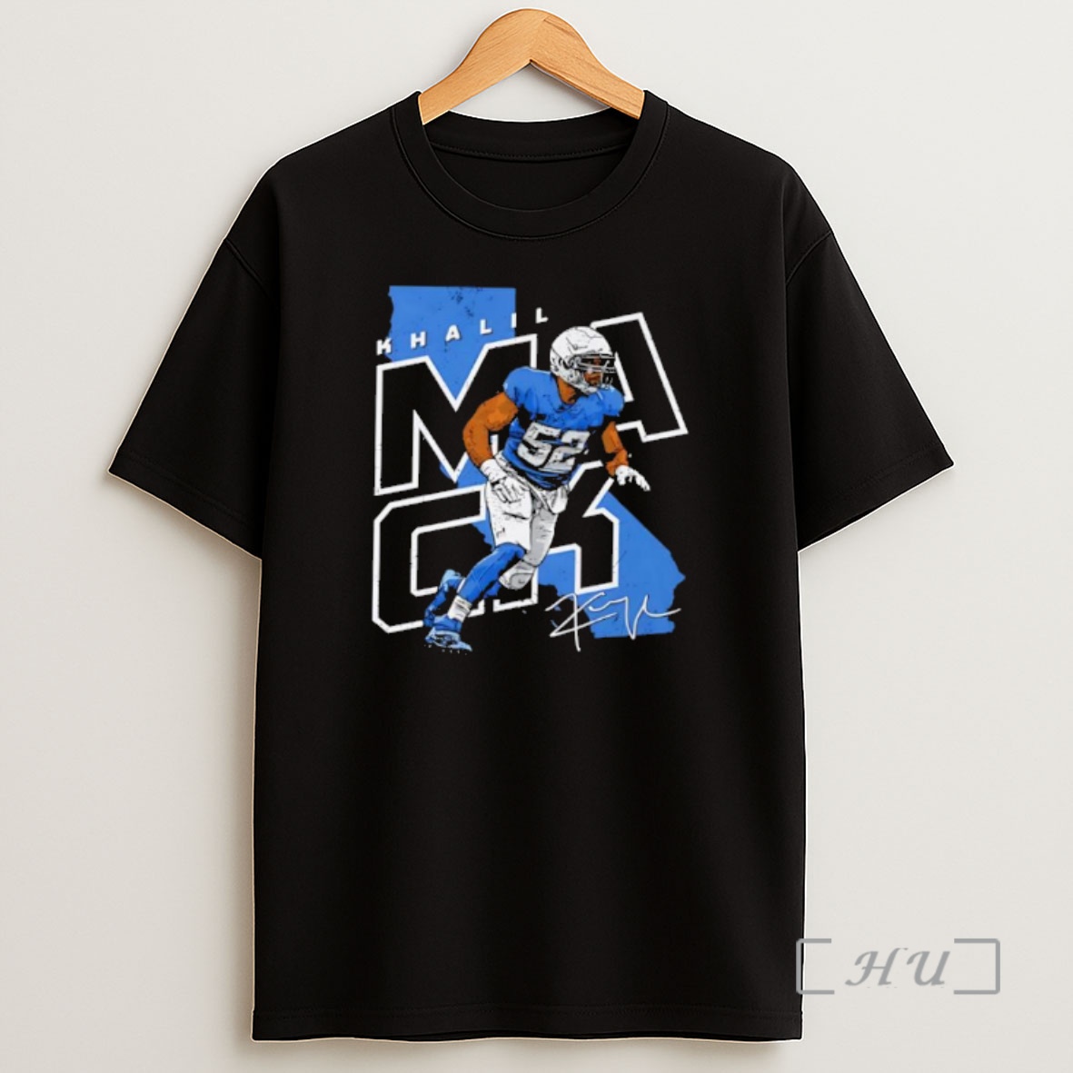 Officials Los Angeles Chargers Khalil Mack Player Map Signature Shirt Sweatshirt Tee