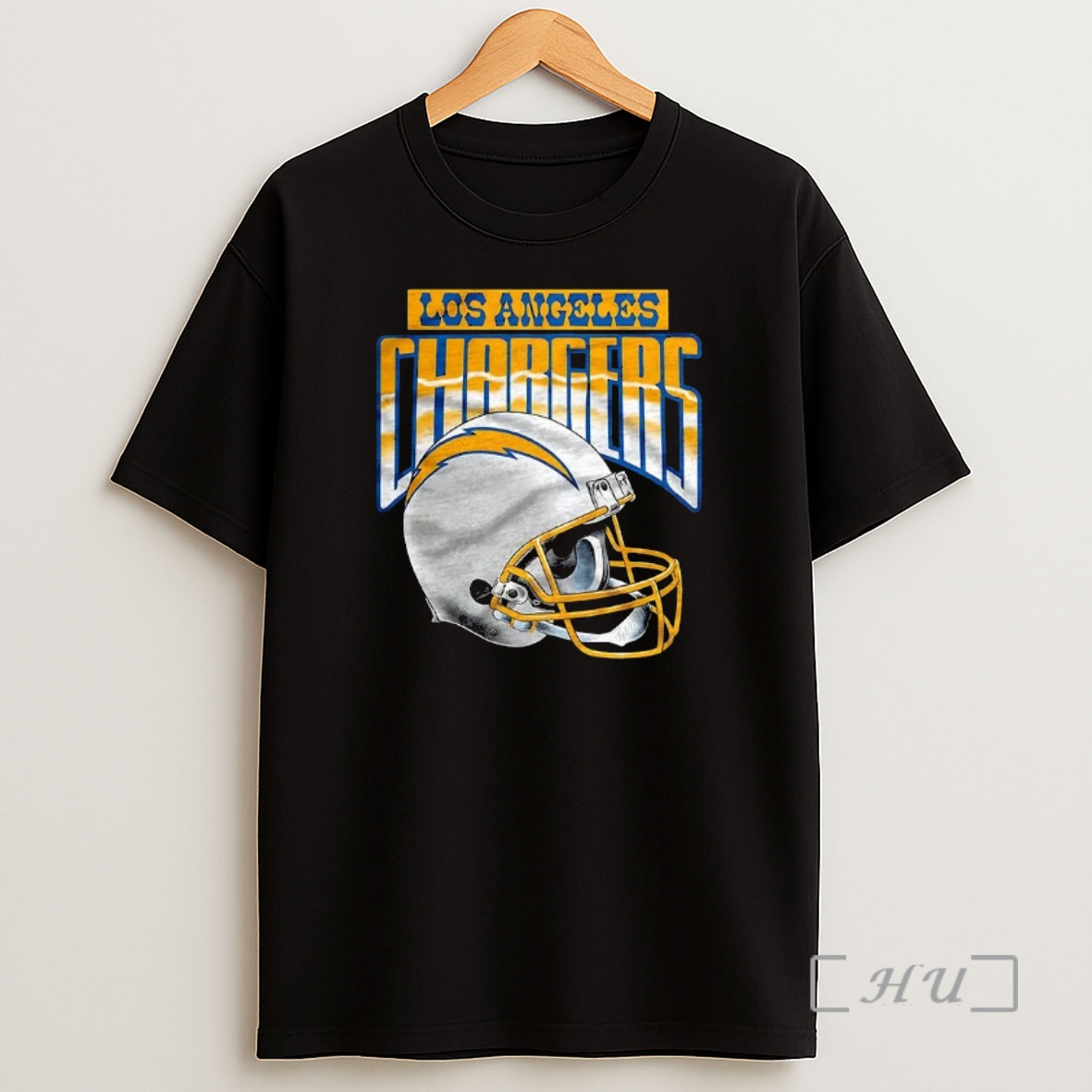 Officials Los Angeles Chargers Nfl Logo Gradient Helmet Football Lover Shirt Sweatshirt Tee