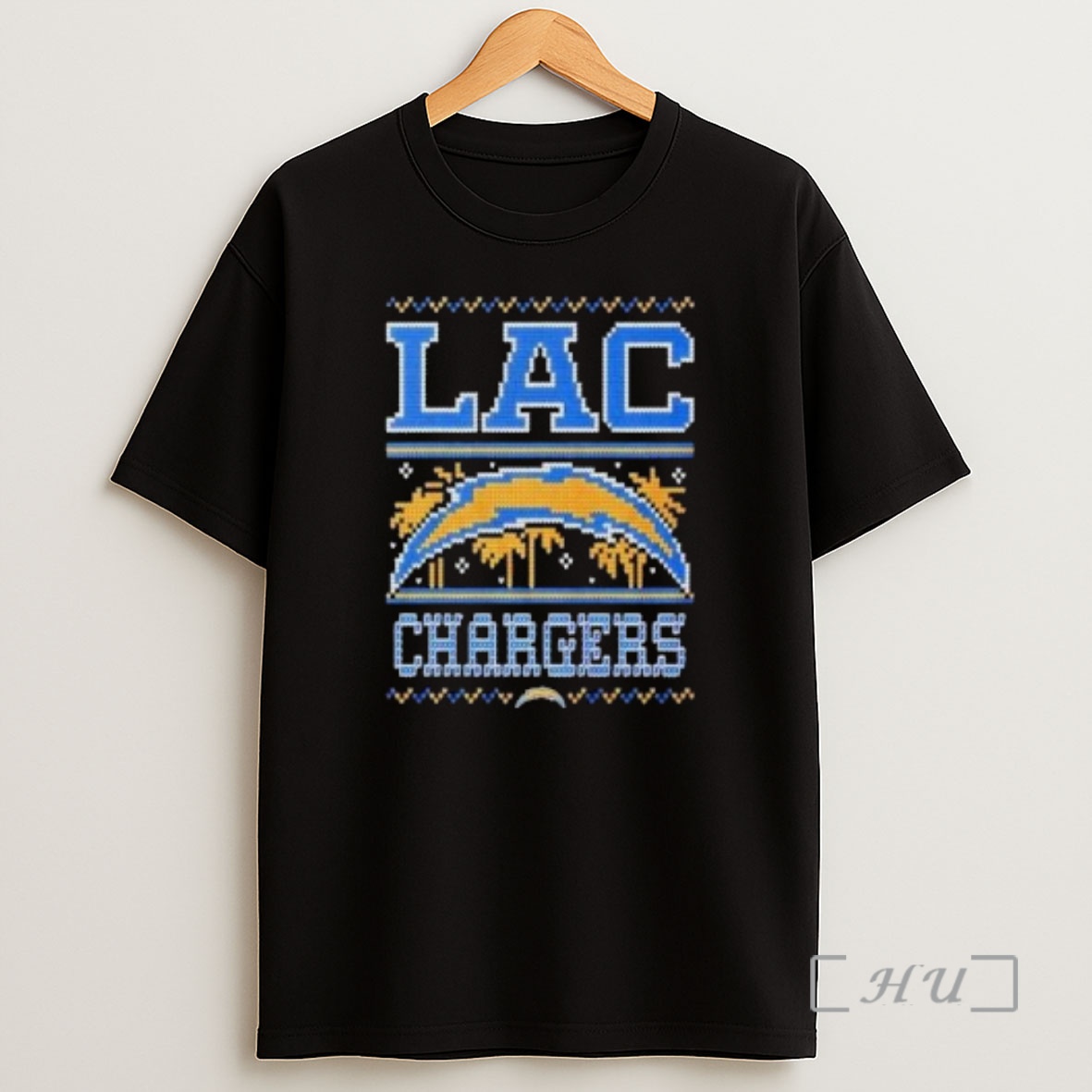 Officials Los Angeles Chargers Nfl Holiday Ugly Christmas 2025 Circle Black Premium Shirt Sweatshirt Tee