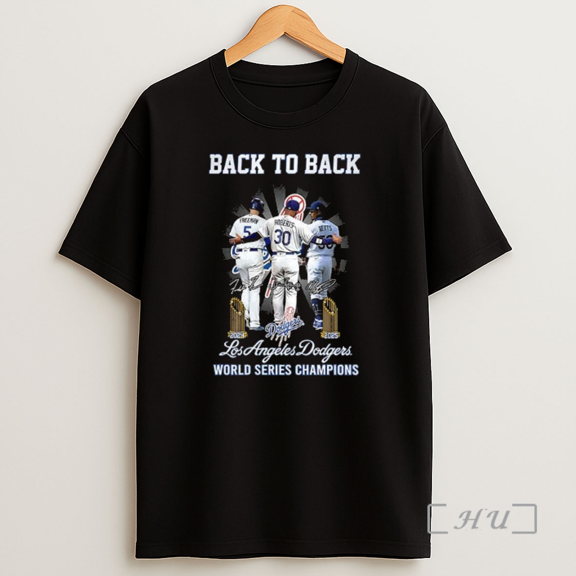 Officials Los Angeles Dodgers Back To Back World Series Champions Signature Premium Shirt Sweatshirt Tee