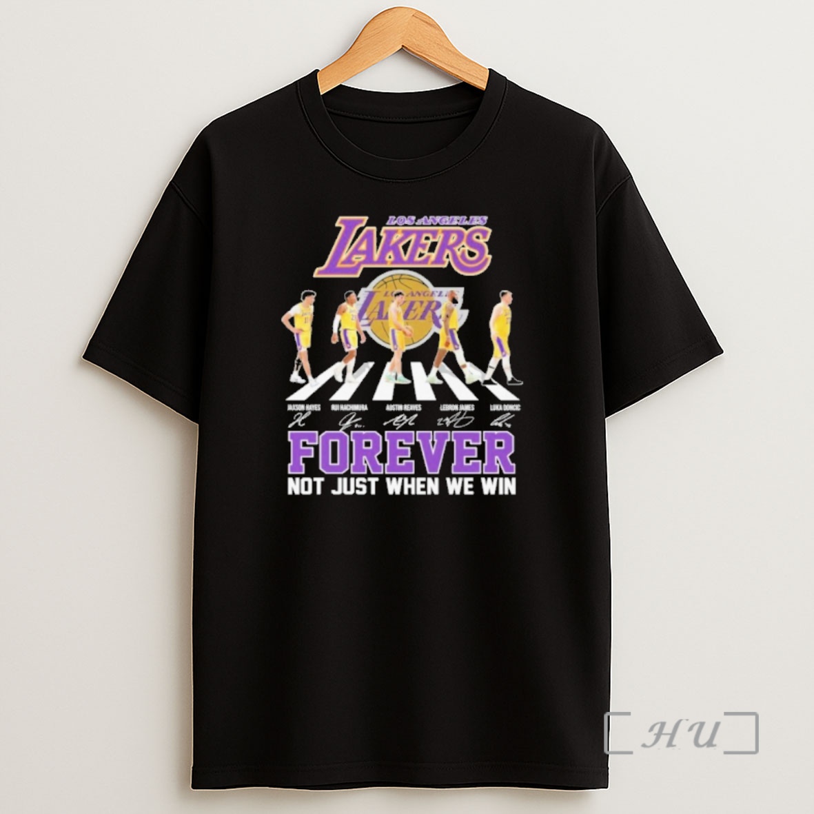 Officials Los Angeles Lakers Player Abbey Road Signature Forever Not Just When We Win Shirt Sweatshirt Tee