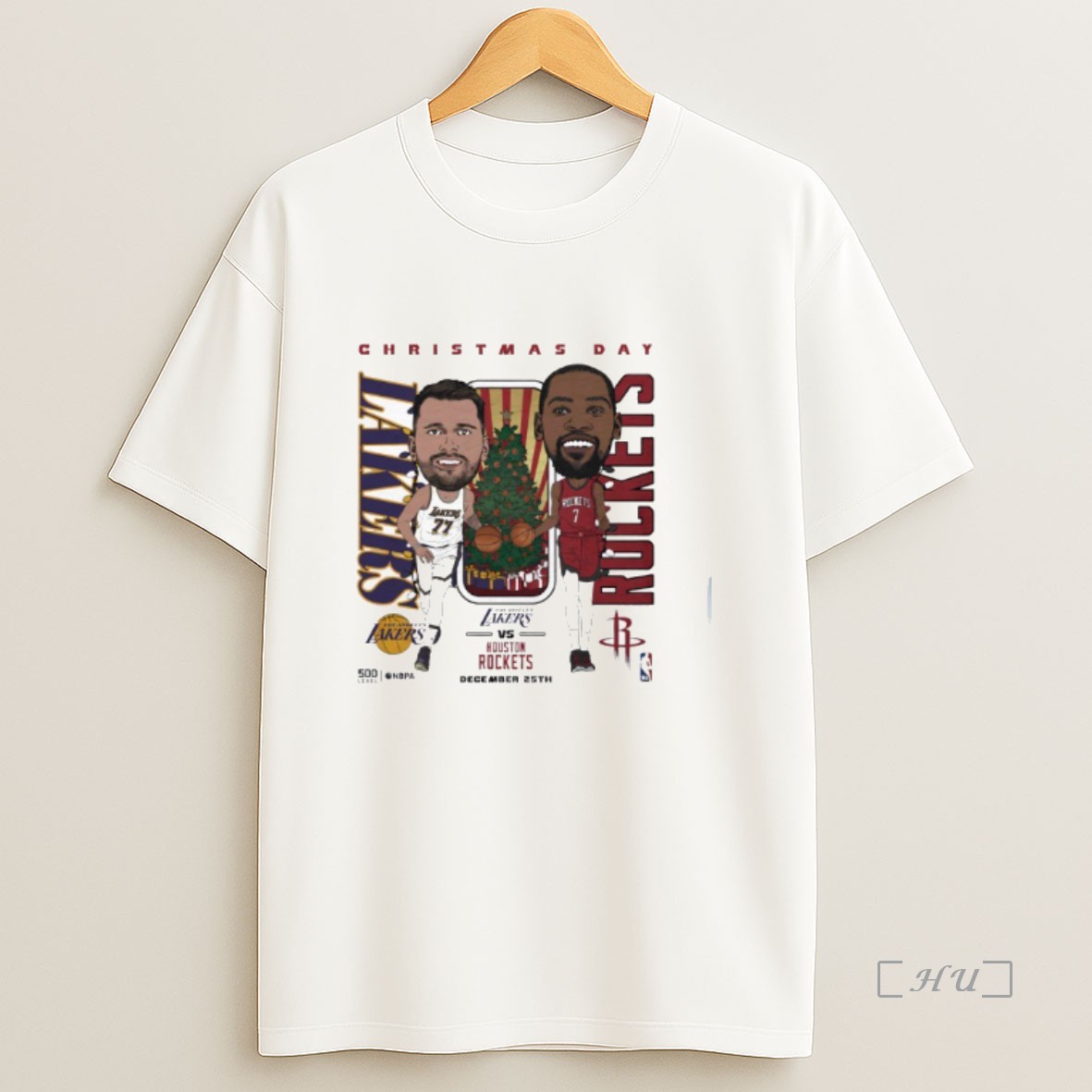 Officials Los Angeles Lakers Vs Houston Rockets 2025 Nba Christmas Day Match Up Shirt Sweatshirt Tee