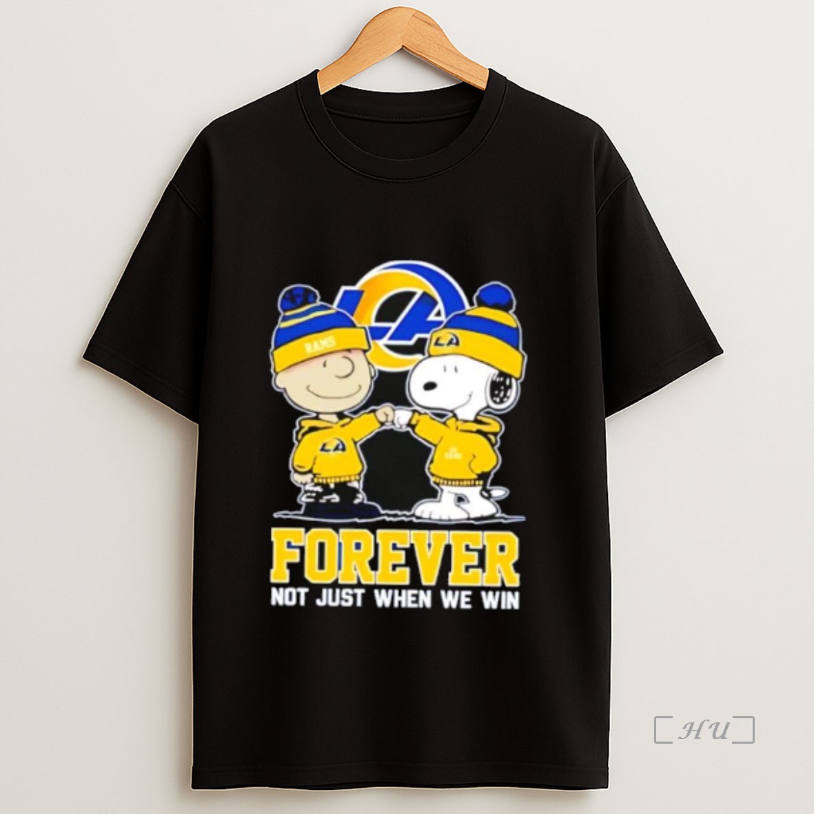 Officials Los Angeles Rams Charlie Brown And Snoopy Forever Not Just When We Win Shirt Sweatshirt Tee