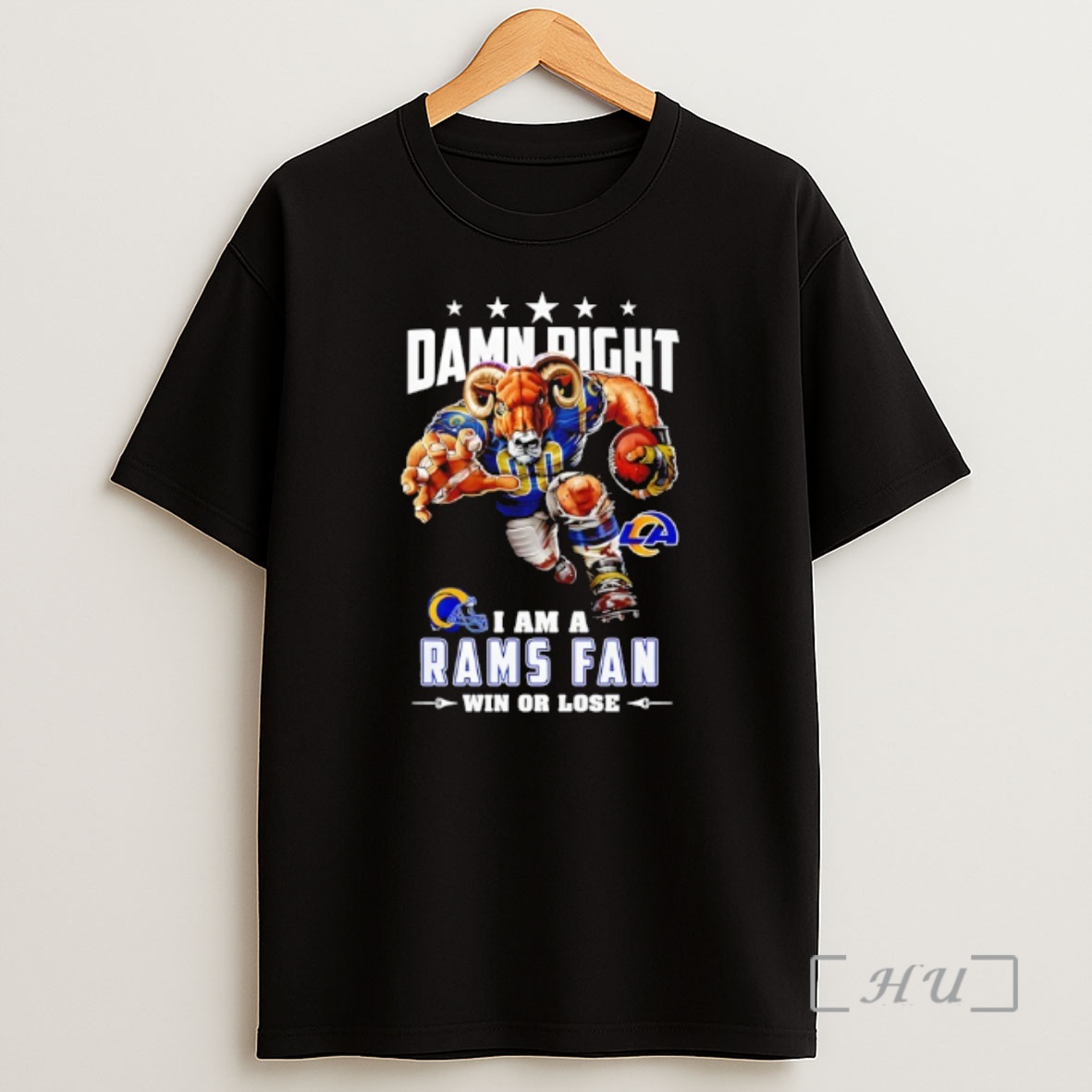 Officials Los Angeles Rams Mascot Damn Right I Am A Cowboys Fan Win Or Lose Shirt Sweatshirt Tee