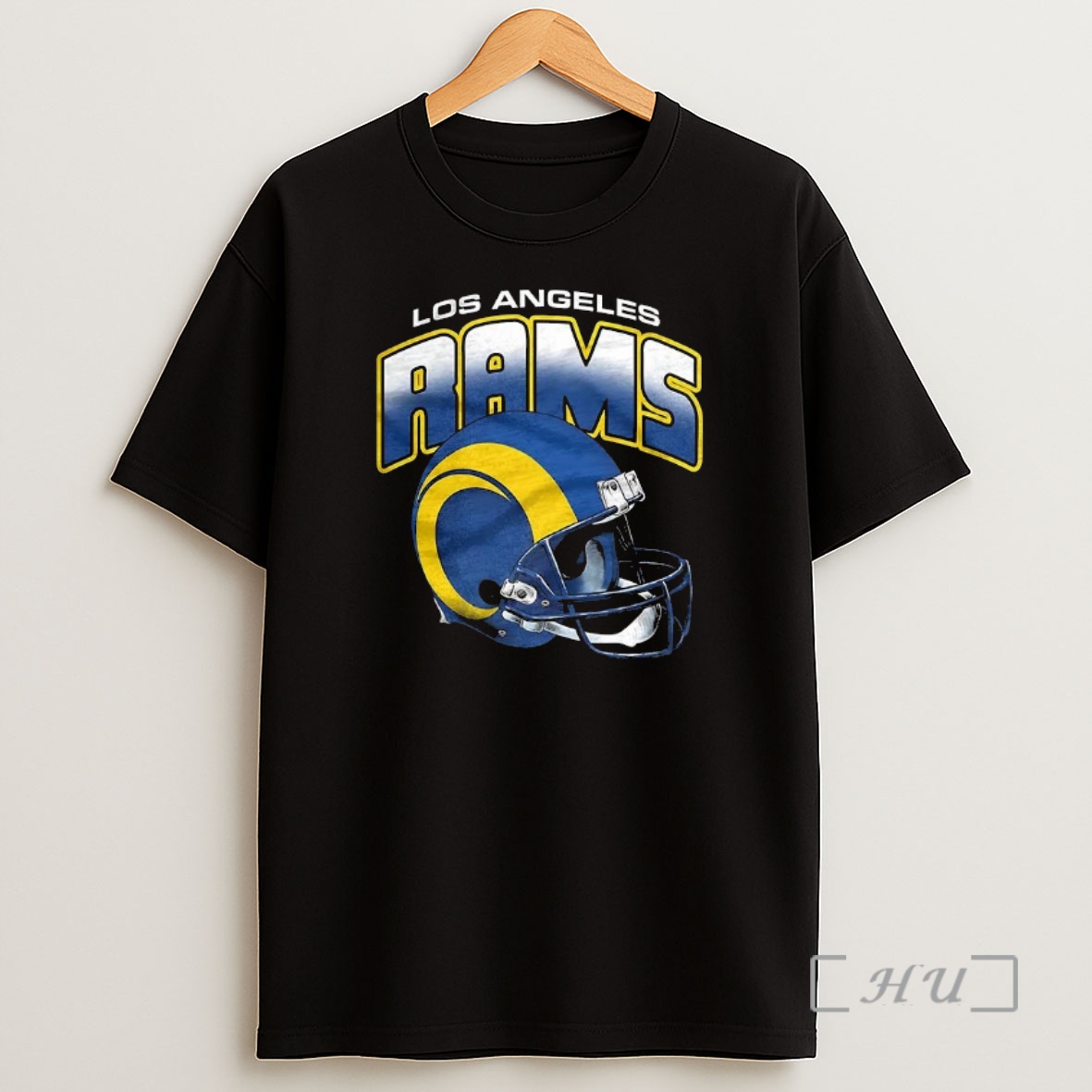 Officials Los Angeles Rams Nfl Logo Gradient Helmet Football Lover Shirt Sweatshirt Tee
