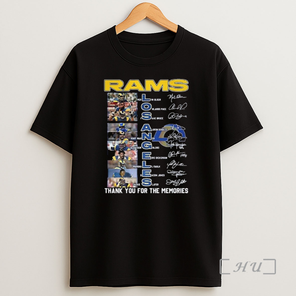 Officials Los Angeles Rams Thank You For The Memories Legend Squad Player Image Signature 2025 Shirt Sweatshirt Tee
