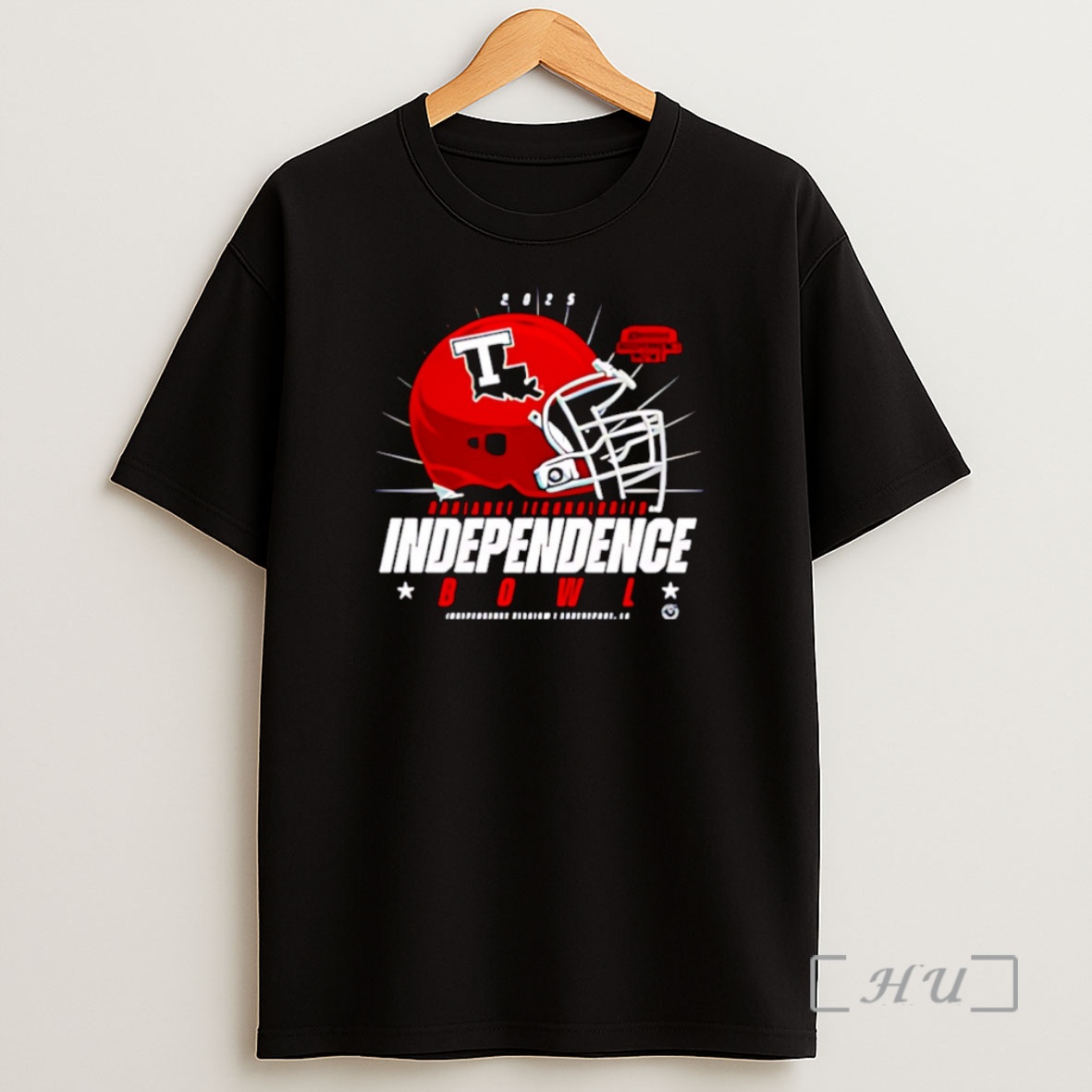 Officials Louisiana Tech Bulldogs 2025 Radiance Technologies Independence Bowl Helmet Christmas Shirt Sweatshirt Tee