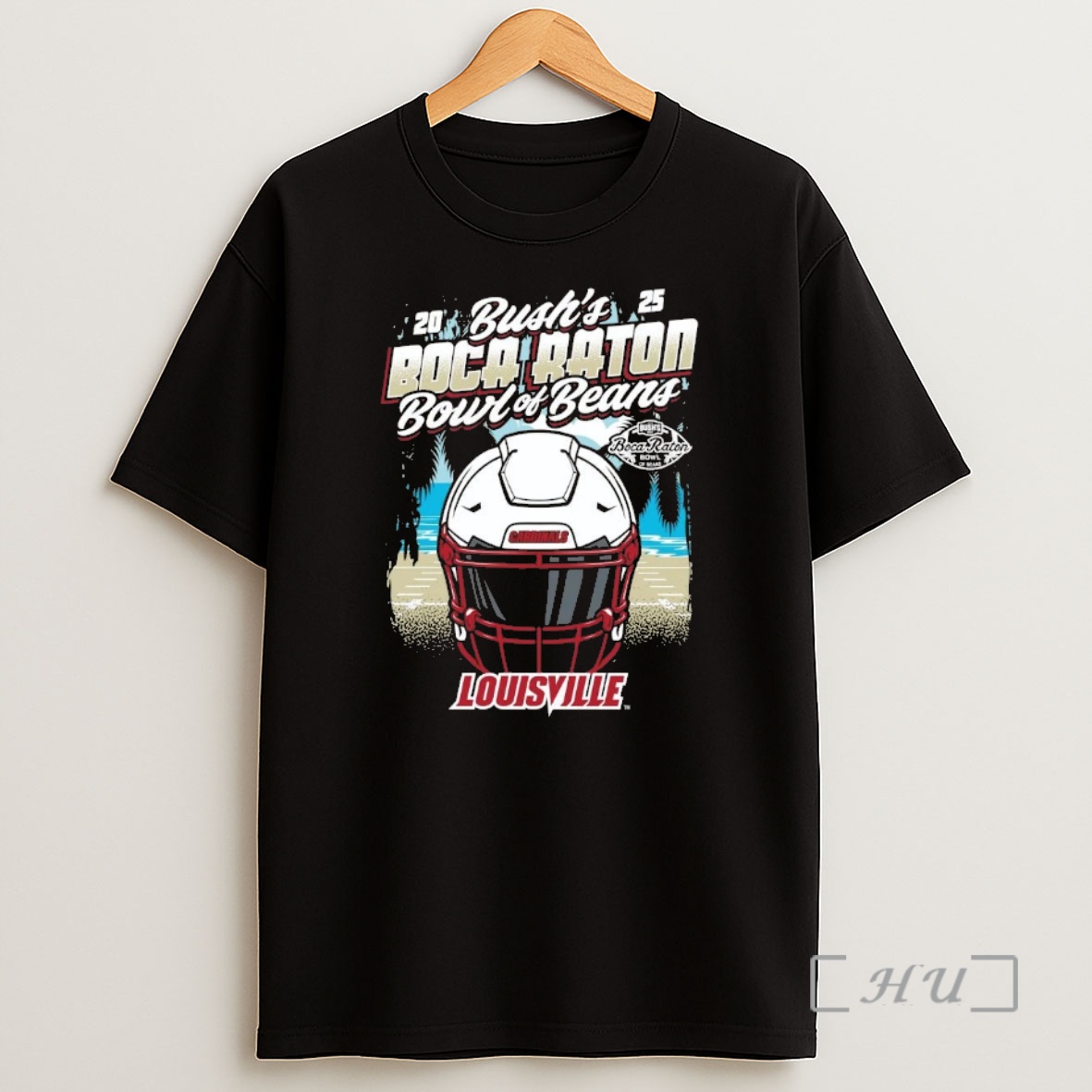 Officials Louisville Cardinals 2025 Boca Raton Bowl Helmet Chriast Shirt Sweatshirt Tee