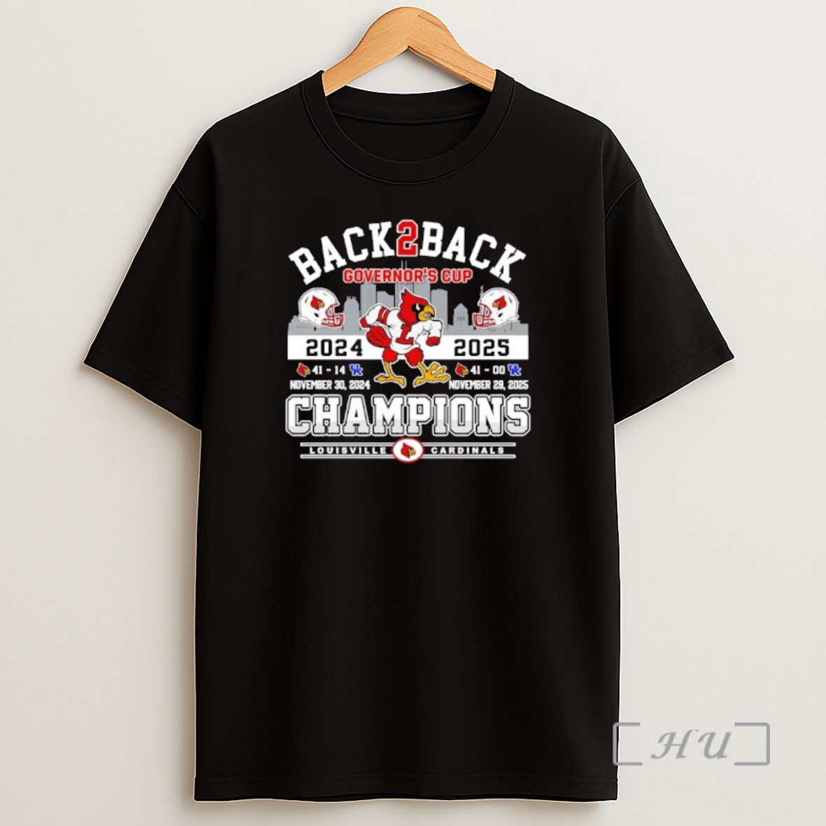 Officials Louisville Cardinals Back To Back Governors Cup Champions 24 25 Premium Shirt Sweatshirt Tee