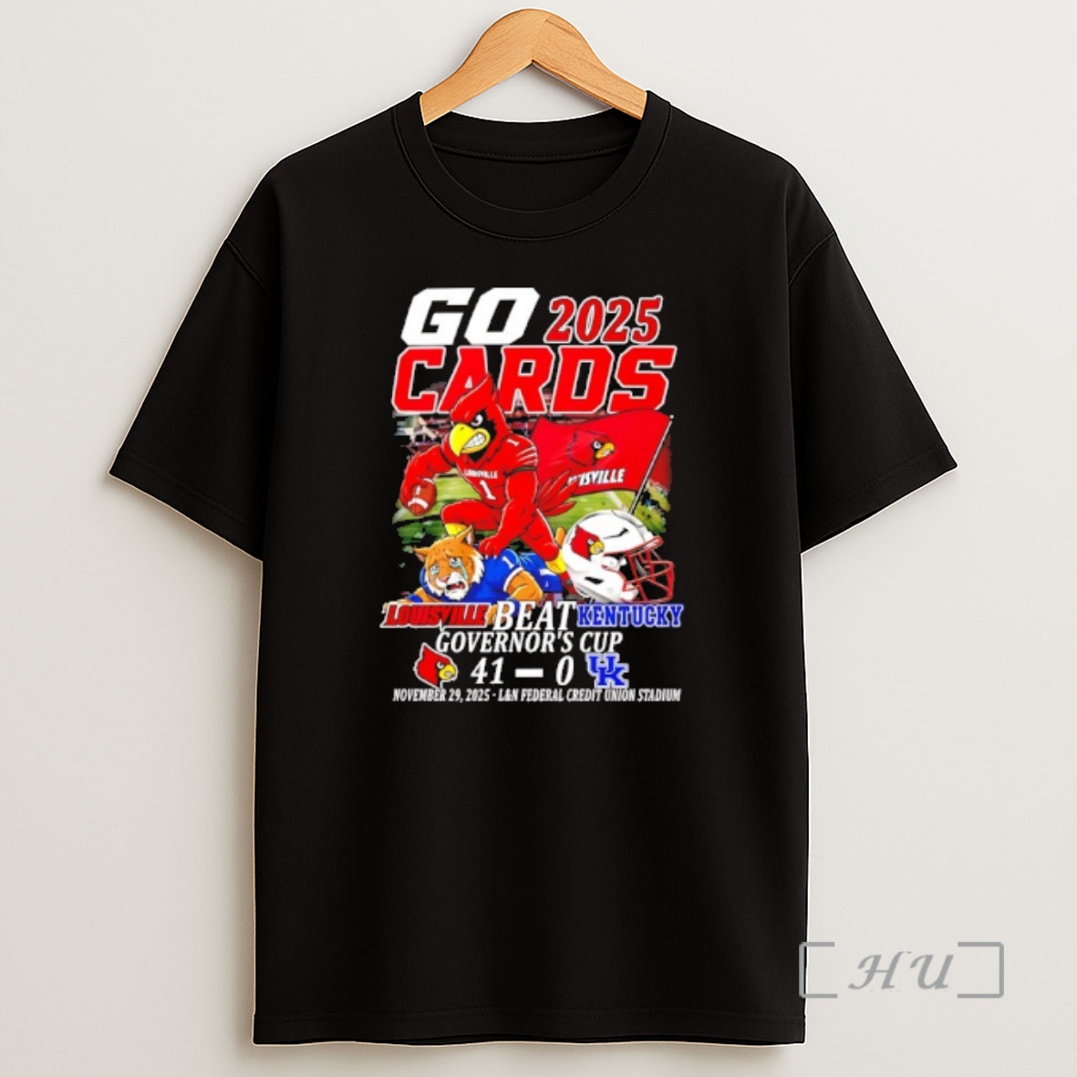 Officials Louisville Beat Kentucky Governors Cup Go Cards 2025 41 0 Score Premium Shirt Sweatshirt Tee