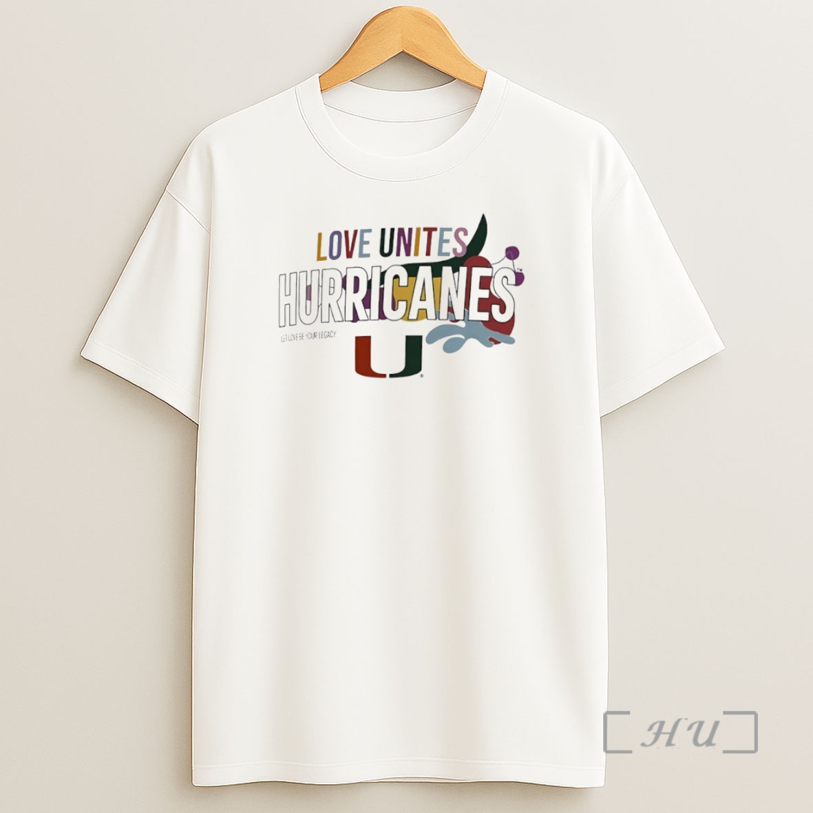 Officials Love Unites Miami Hurricanes Circle Shirt Sweatshirt Tee