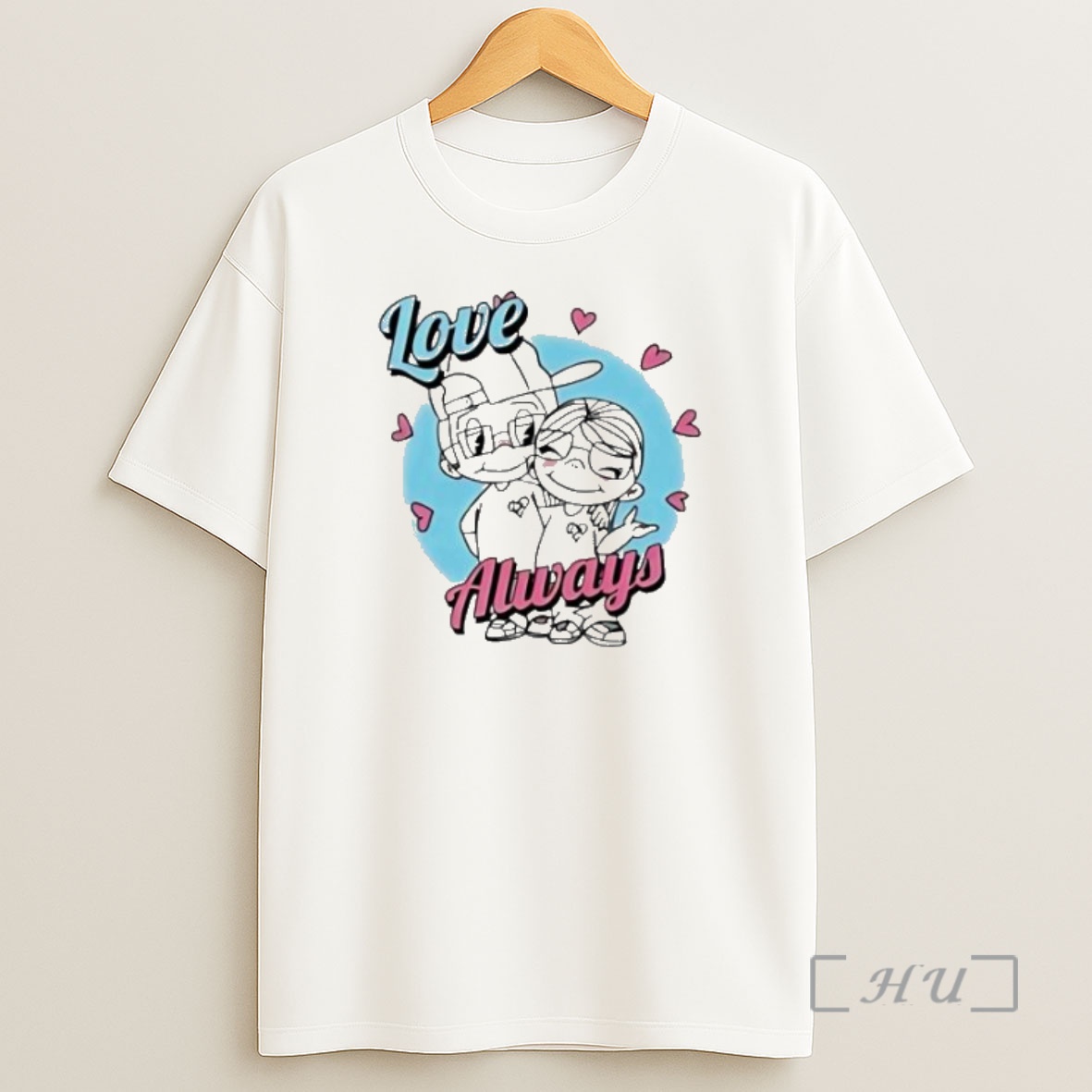 Officials Love Always Cute Cartoon Character Hug Womens Shirt Sweatshirt Tee