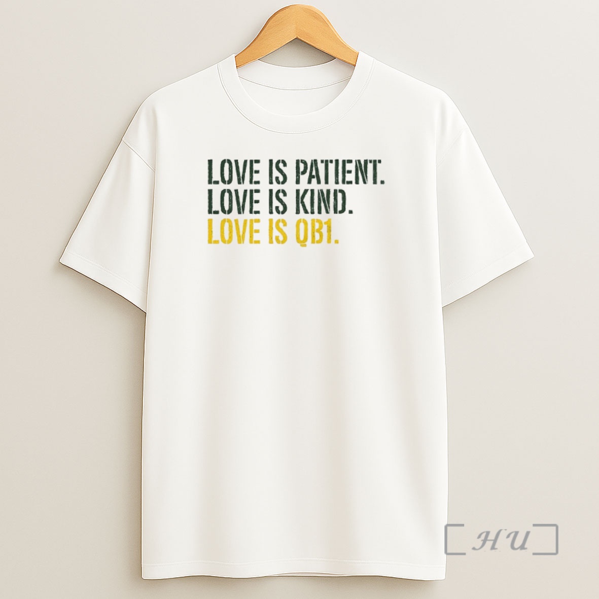 Officials Love Is Patient Love Is Kind Love Is Qb1 Jordan Love Green Bay Packers Go Pack Go Shirt Sweatshirt Tee