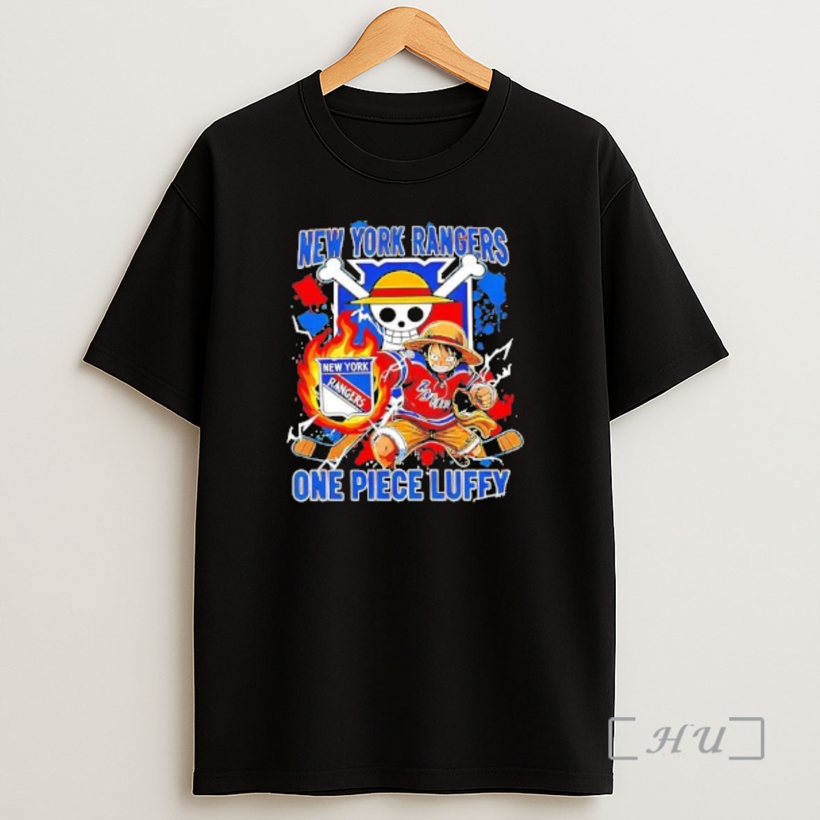 Officials Luffy New York Rangers One Piece 2026 Anime Shirt Sweatshirt Tee