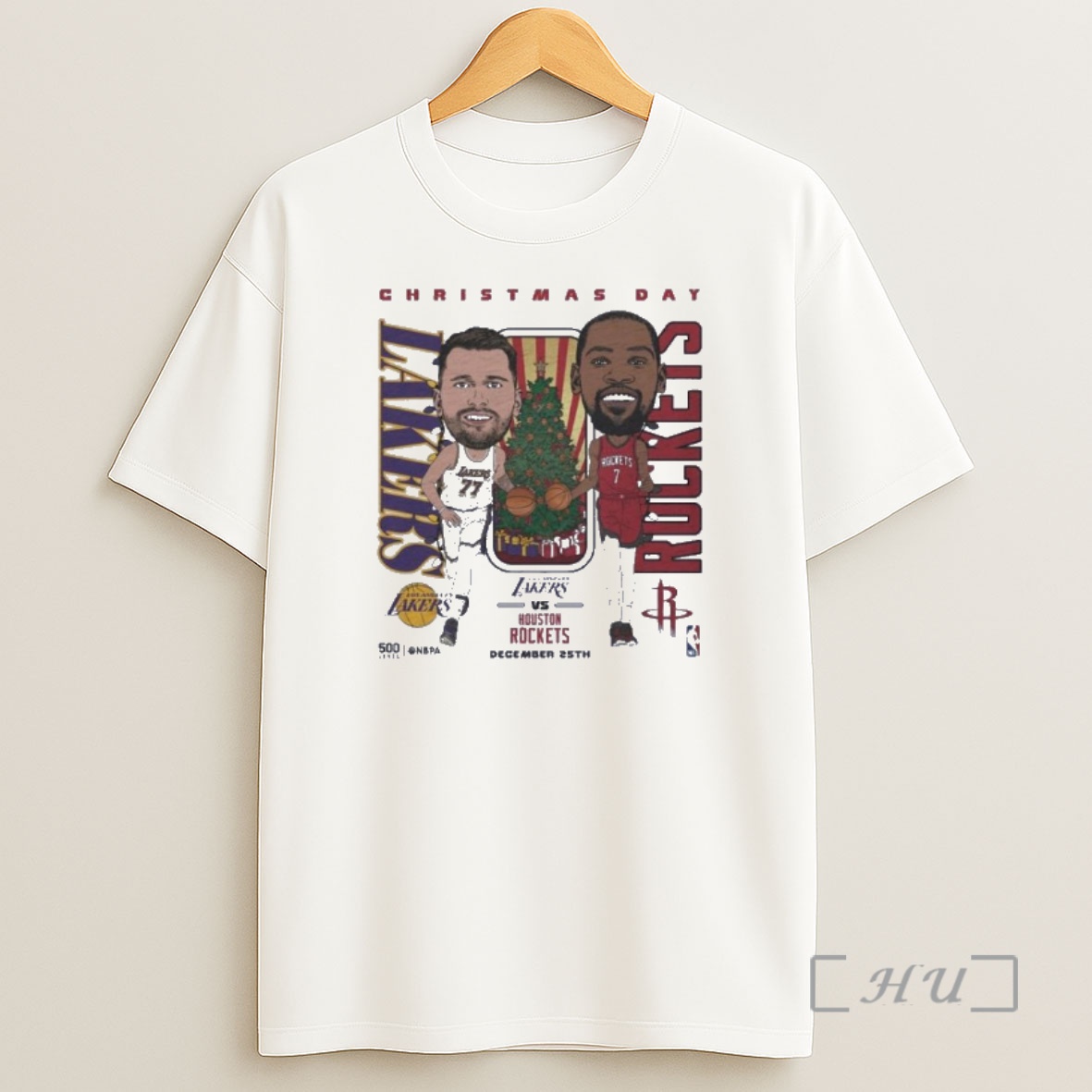 Officials Luka Doncic Vs Kevin Durant 2025 Nba Christmas Day Match Up Shirt Sweatshirt Tee