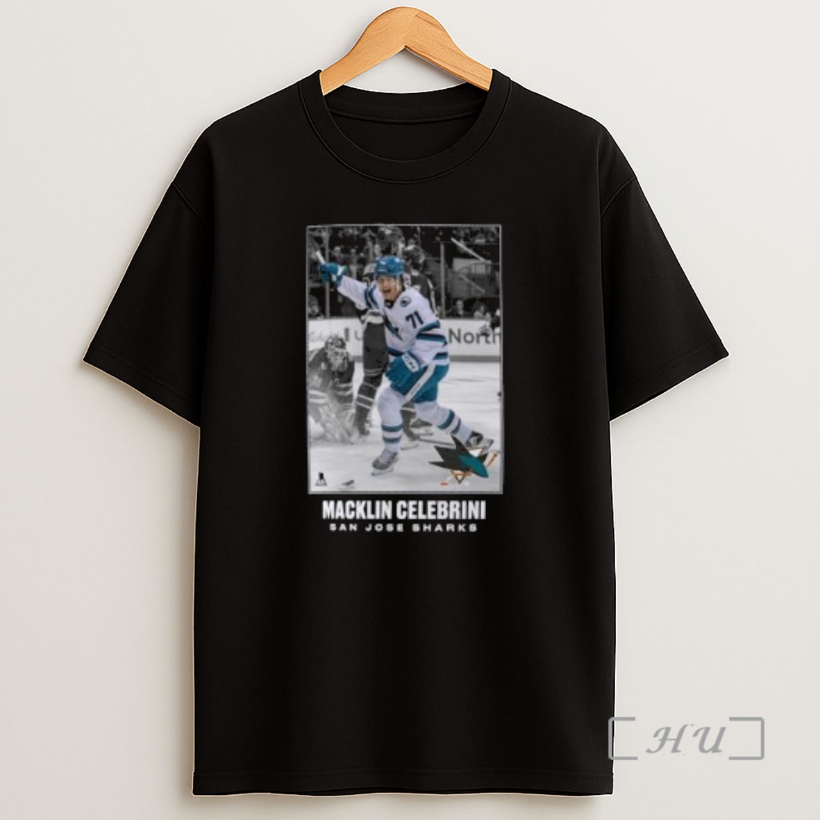 Officials Macklin Celebrini San Jose Sharks Nhl Moments Legacy Circle Black Shirt Sweatshirt Tee