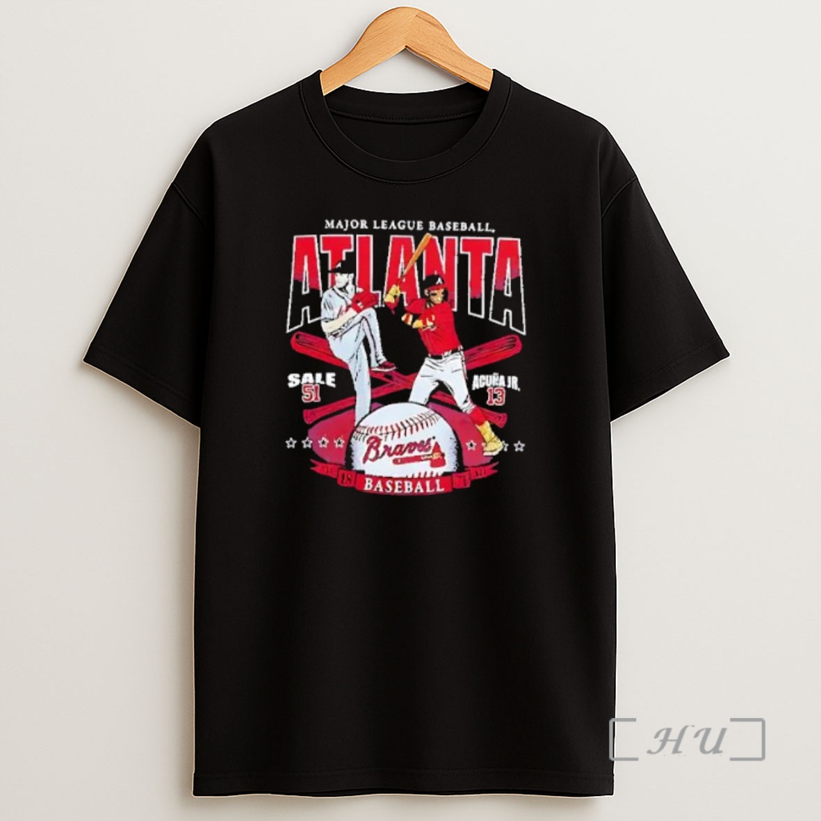 Officials Major League Baseball Atlanta Braves Baseball Sale 51 And Acuna Jr 13 Premium Shirt Sweatshirt Tee