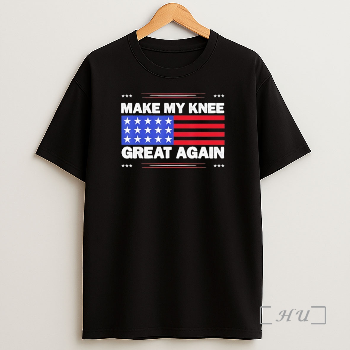 Officials Make My Knee Great Again Injury Healing Joke American Flag Shirt Sweatshirt Tee