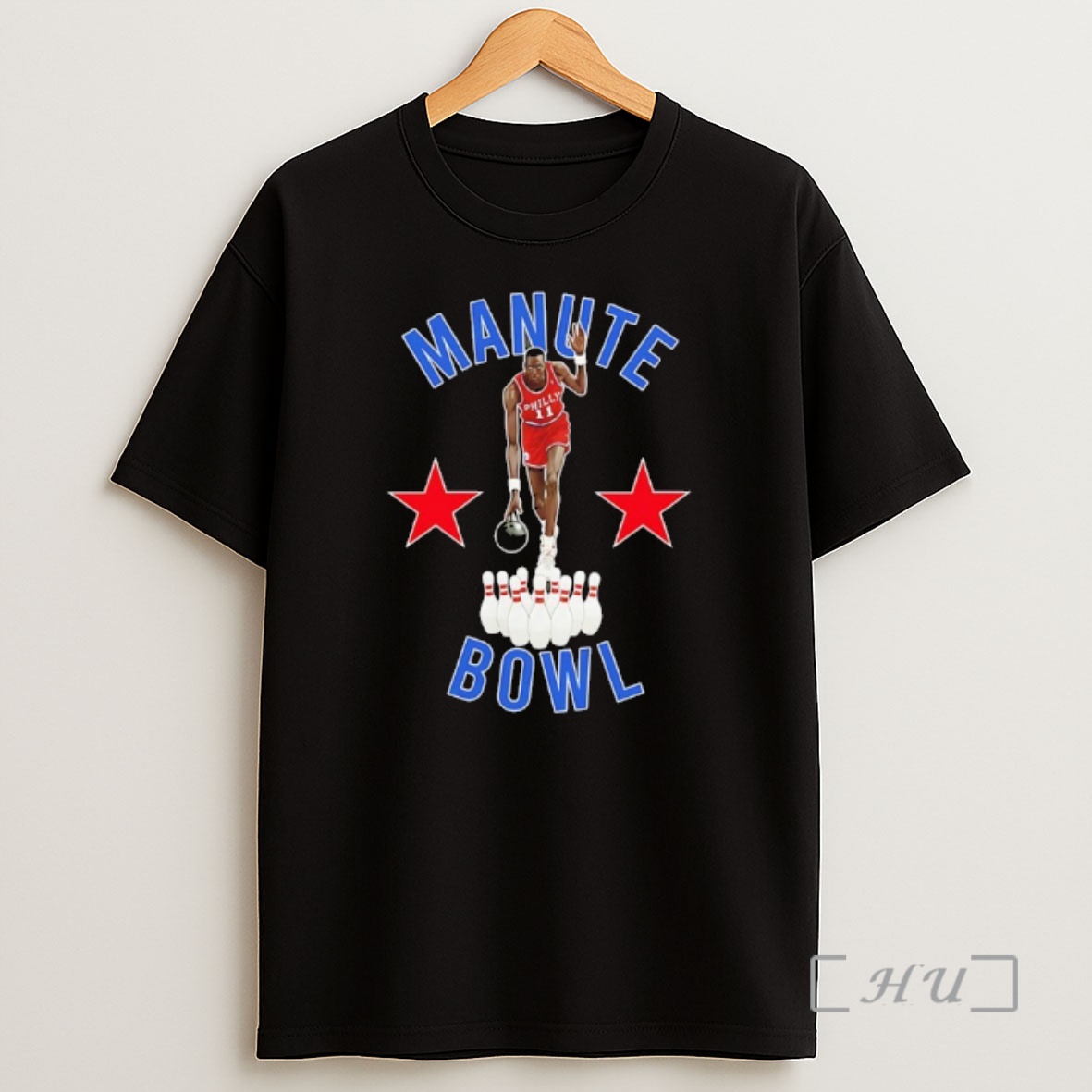 Officials Manute Bol Philadelphia 76ers Bowling Minute Manute Shirt Sweatshirt Tee