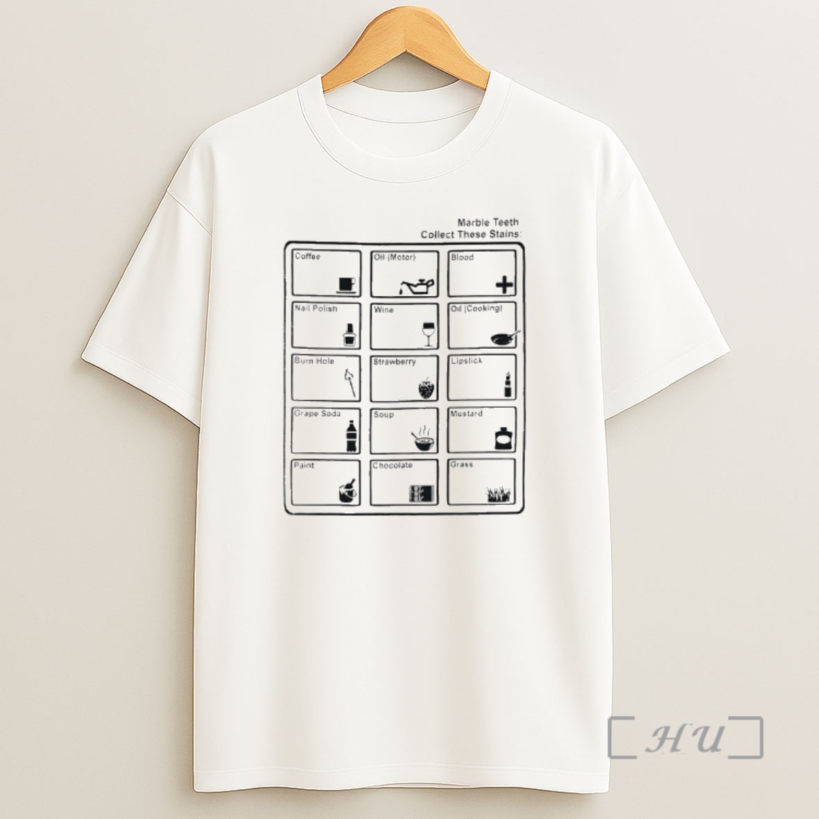Officials Marble Teeth Collect These Stains Coffee Oil Blood Shirt Sweatshirt Tee