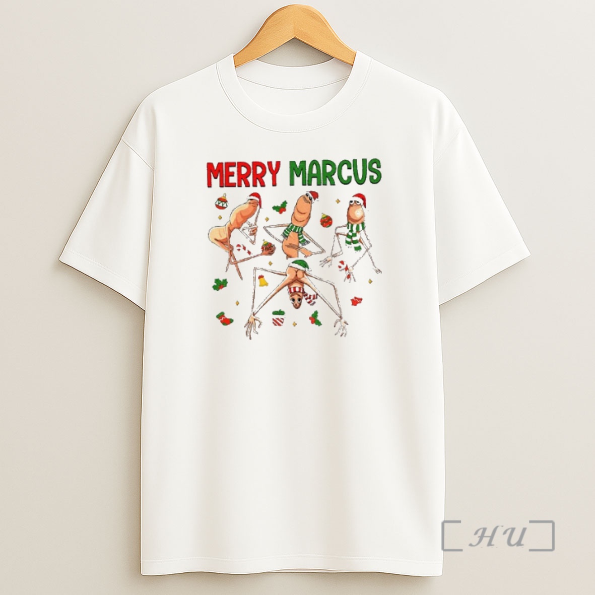 Officials Marcus The Worm Merry Marcus Christmas Premium Shirt Sweatshirt Tee