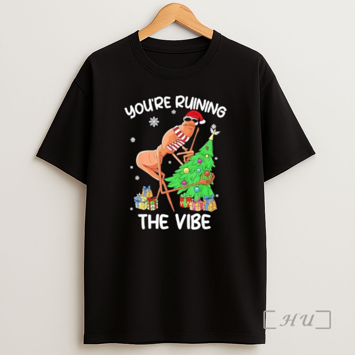 Officials Marcus The Worm Youre Ruining The Vibe Christmas Shirt Sweatshirt Tee