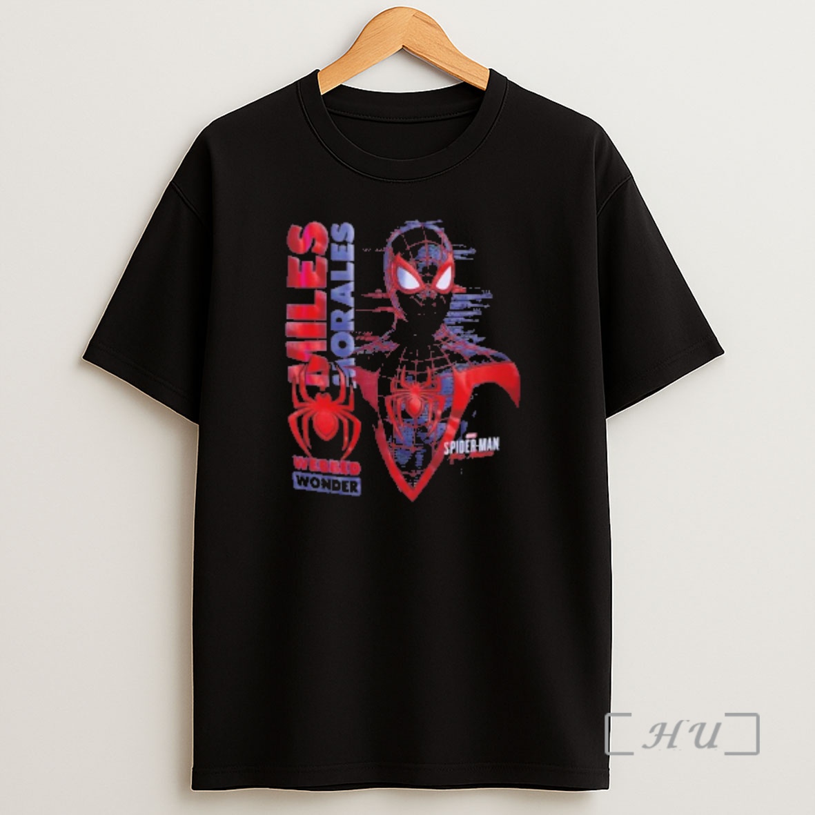Officials Marvel Spider Man 2 Miles Morales Glitch Shirt Sweatshirt Tee