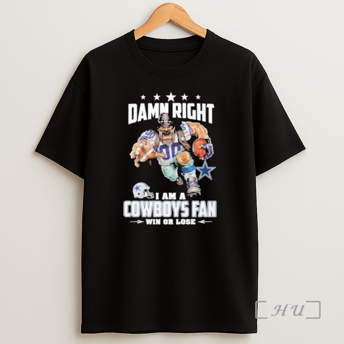 Officials Mascot Damn Right I Am A Cowboys Fan Win Or Lose Shirt Sweatshirt Tee