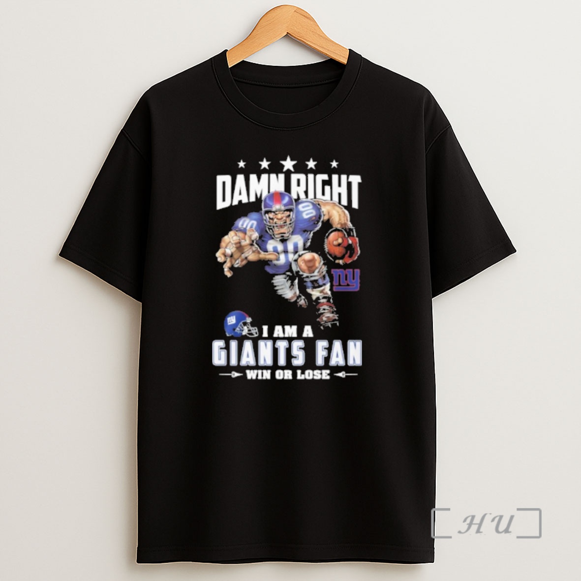 Officials Mascot Damn Right I Am A Giants Fan Win Or Lose Shirt Sweatshirt Tee