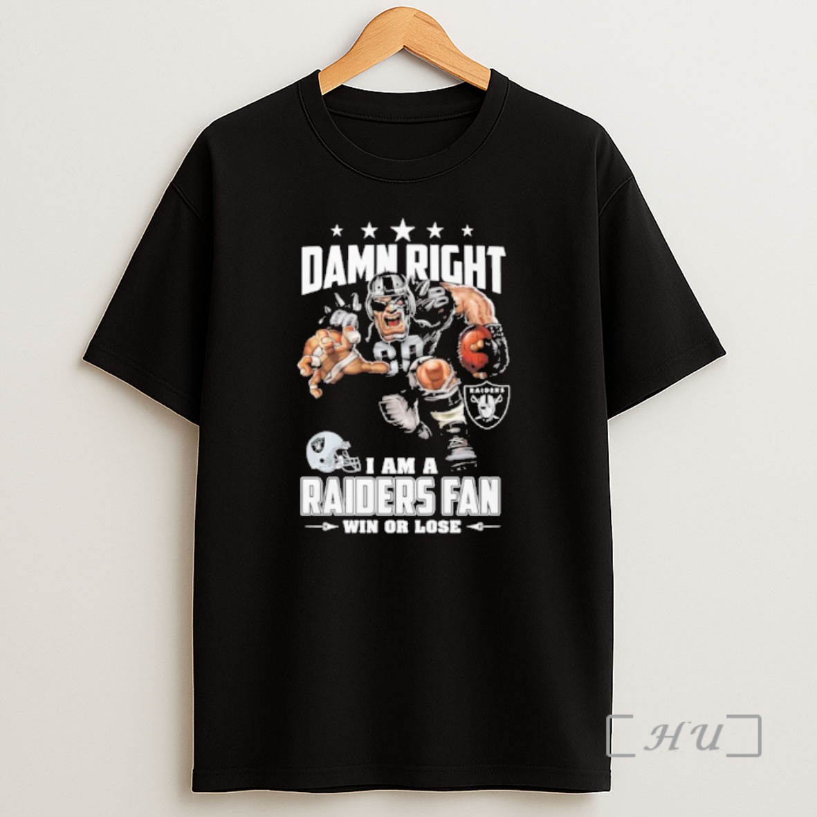 Officials Mascot Damn Right I Am A Raiders Fan Win Or Lose Shirt Sweatshirt Tee