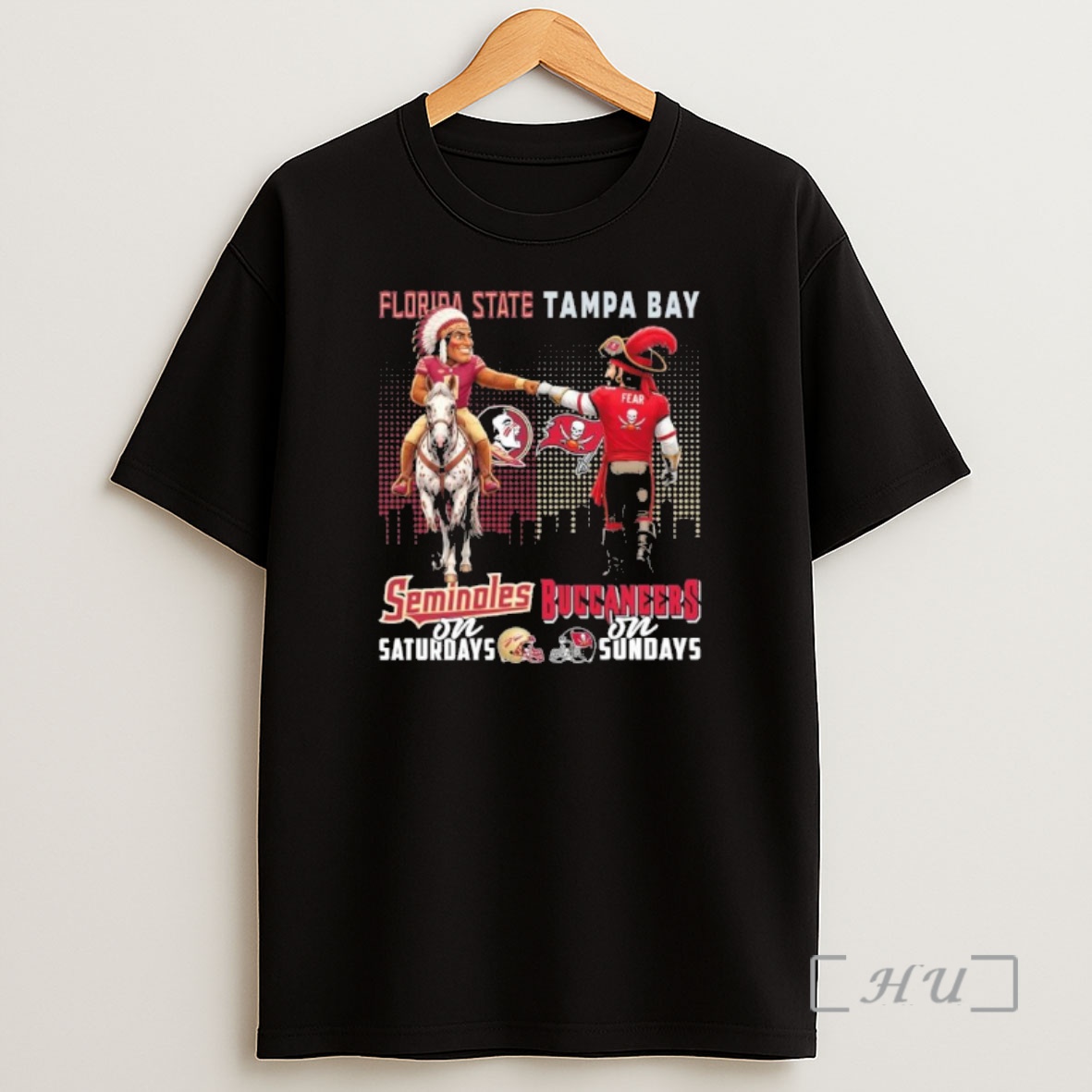 Officials Mascot Florida State Seminoles On Saturdays And Tampa Bay Buccaneers On Sundays Premium Shirt Sweatshirt Tee