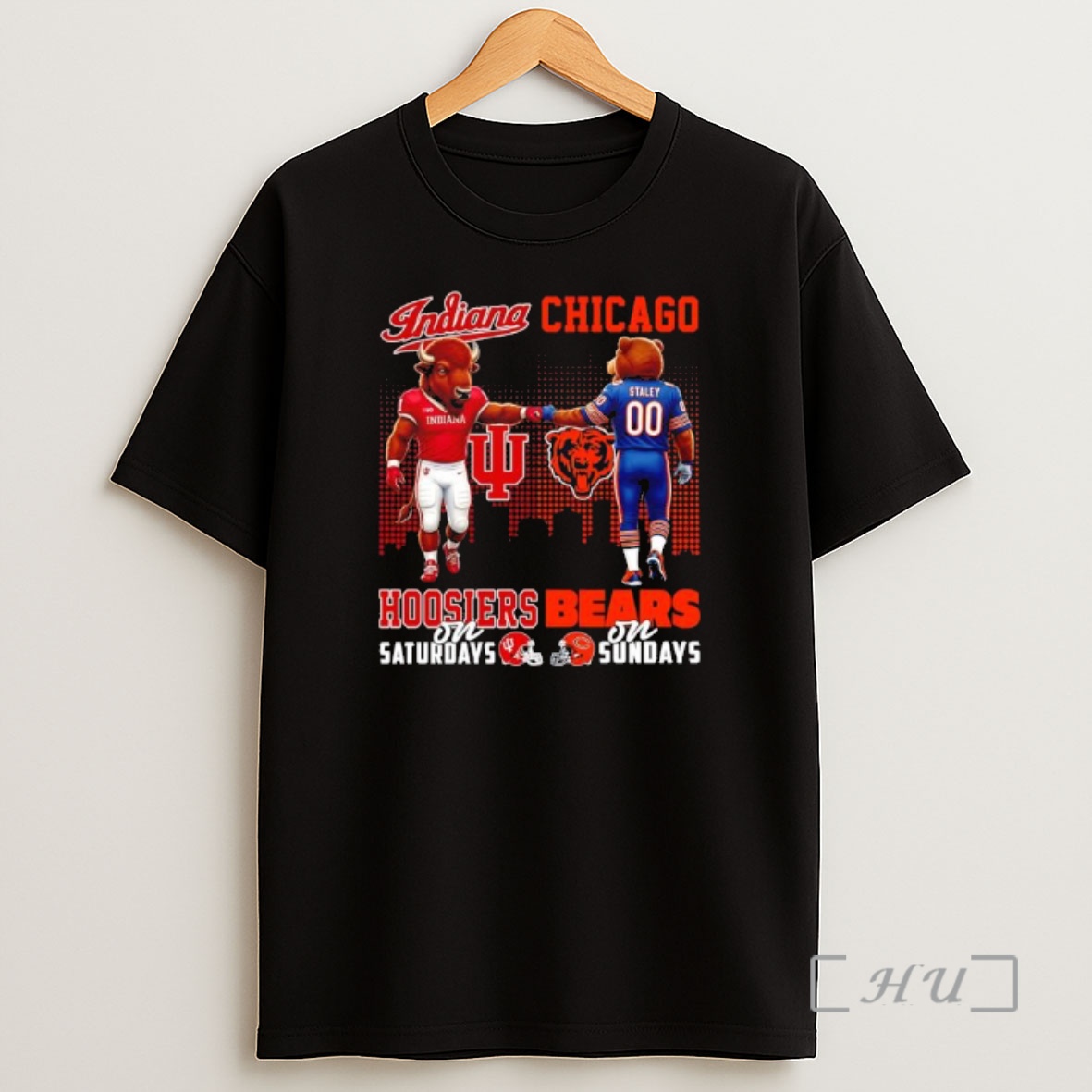 Officials Mascot Of Indiana Hoosiers On Saturdays And Chicago Bears On Sundays Shirt Sweatshirt Tee