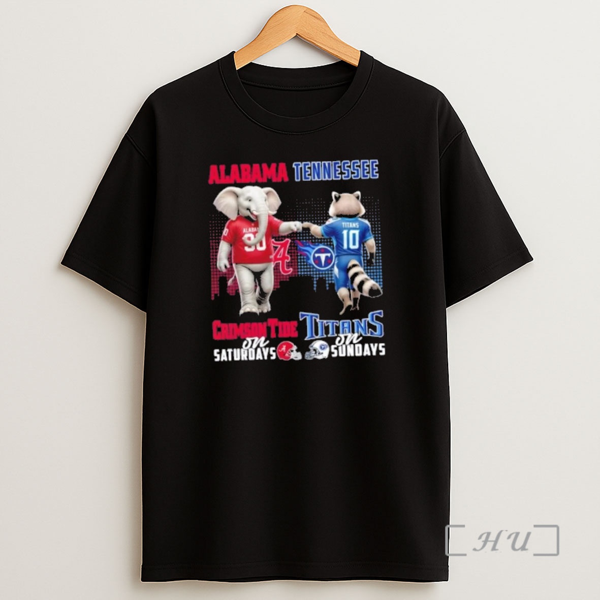 Officials Mascots Alabama Crimson Tide On Saturdays X Tennessee Titans On Sundays Skyline Shirt Sweatshirt Tee