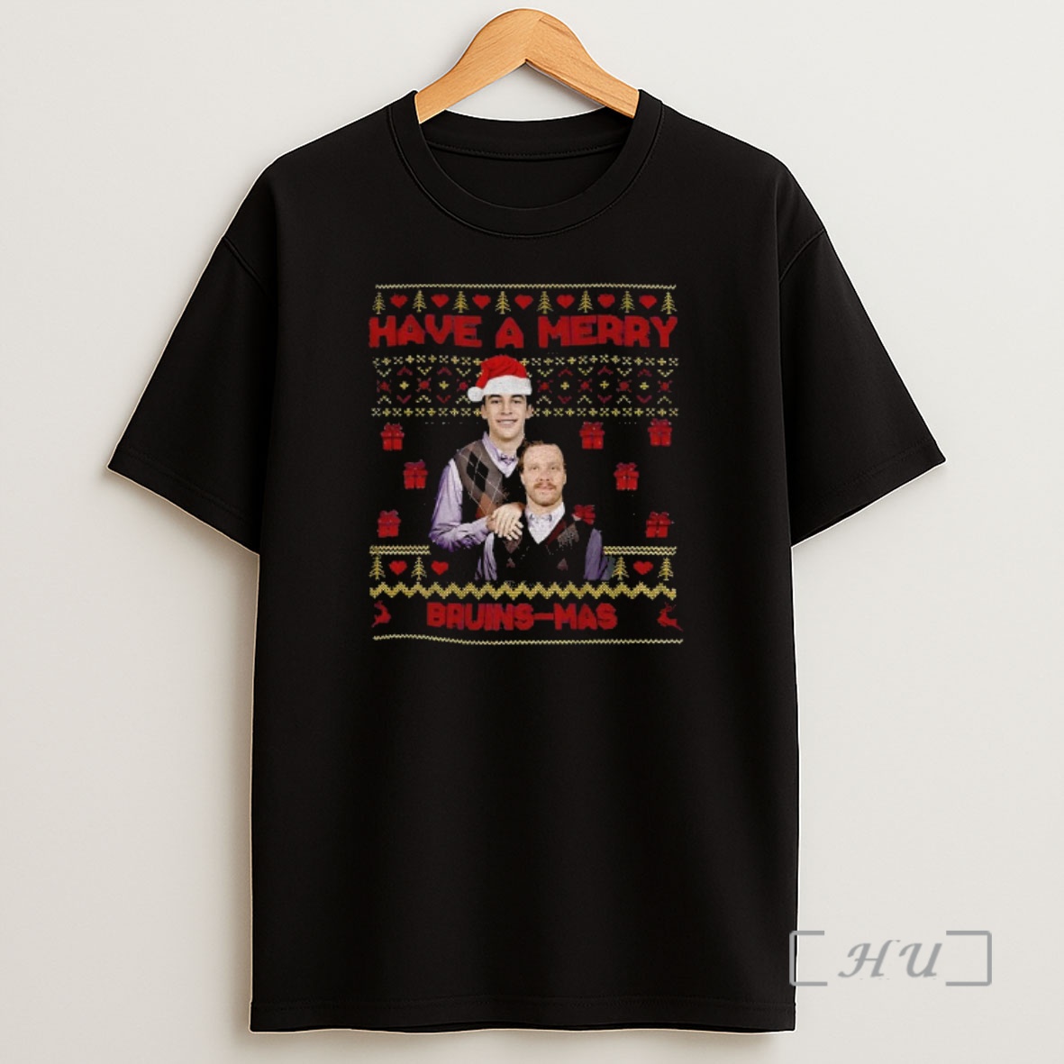 Officials Matt Poitras And David Pastrnak Boston Bruins Stepbrothers Have A Merry Bruins Mas Christmas Premium Shirt Sweatshirt Tee