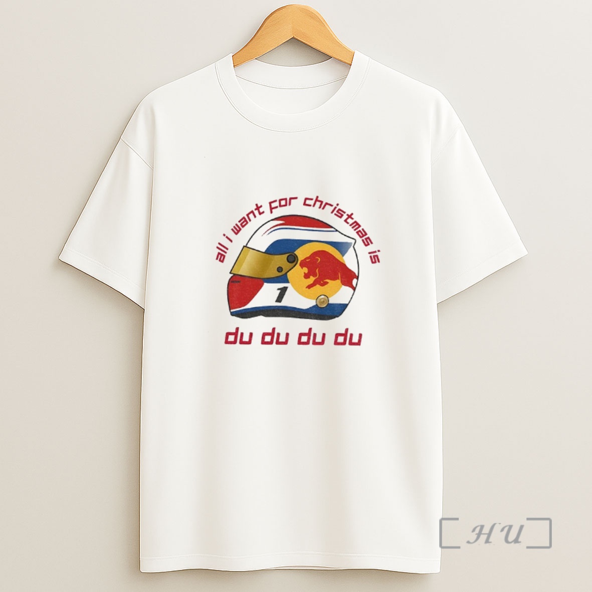 Officials Max Verstappen Christmas Helmet Redbull Racing All I Want For Christmas Is Du Du Du Premium Shirt Sweatshirt Tee