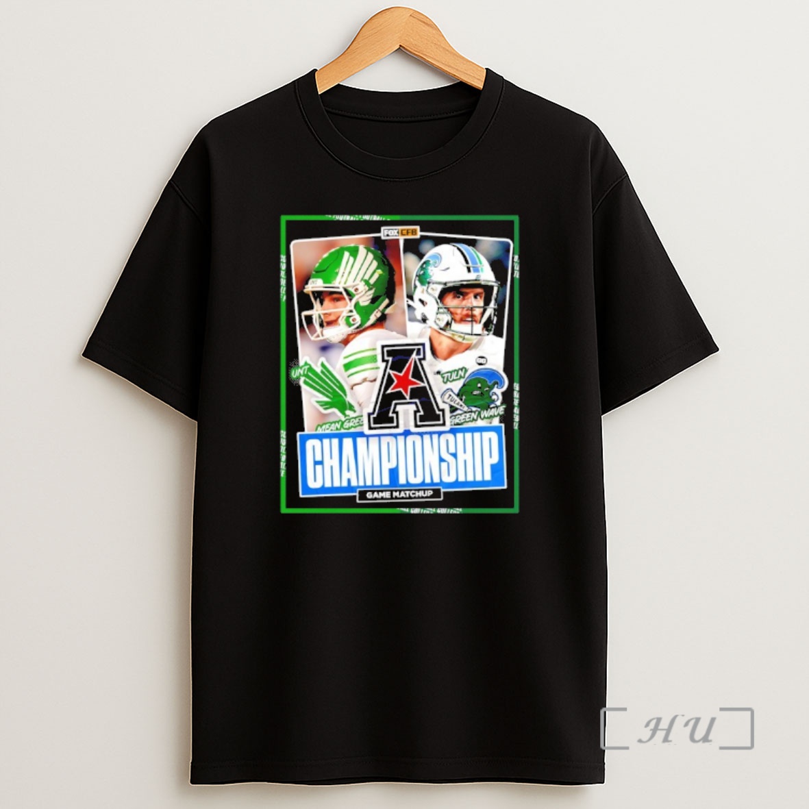 Officials Mean Green Vs Green Wave 2025 American Conference Champions Premium Shirt Sweatshirt Tee