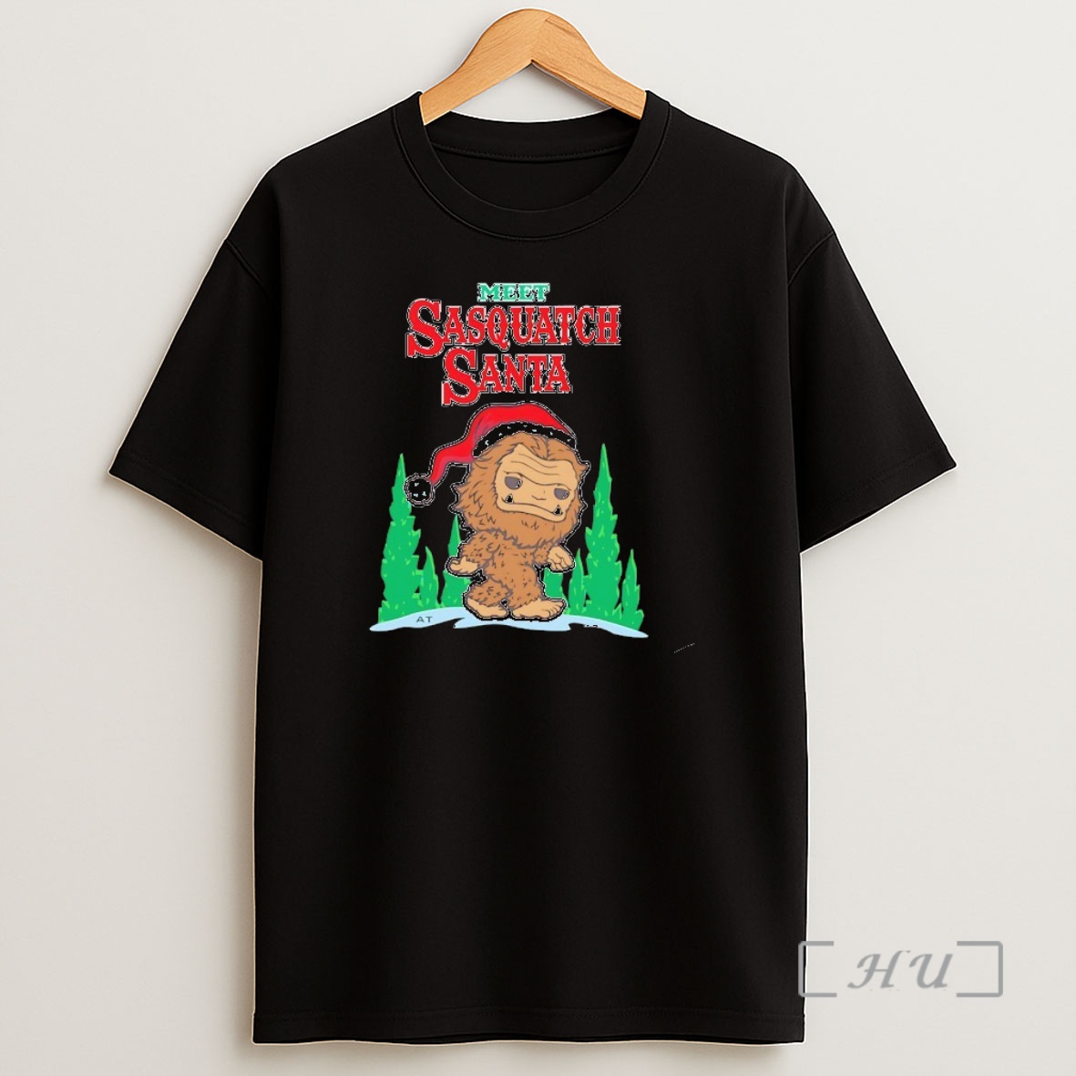 Officials Meet Sasquatch Santa Premium Shirt Sweatshirt Tee