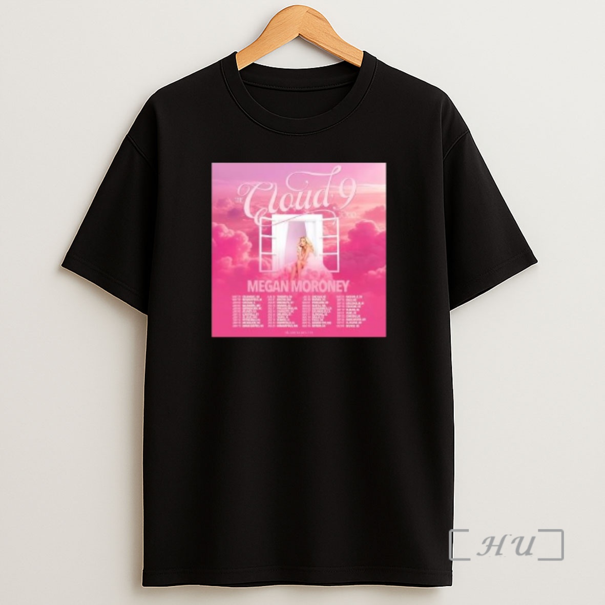 Officials Megan Moroney The Cloud 9 Tour Circle Black Premium Shirt Sweatshirt Tee