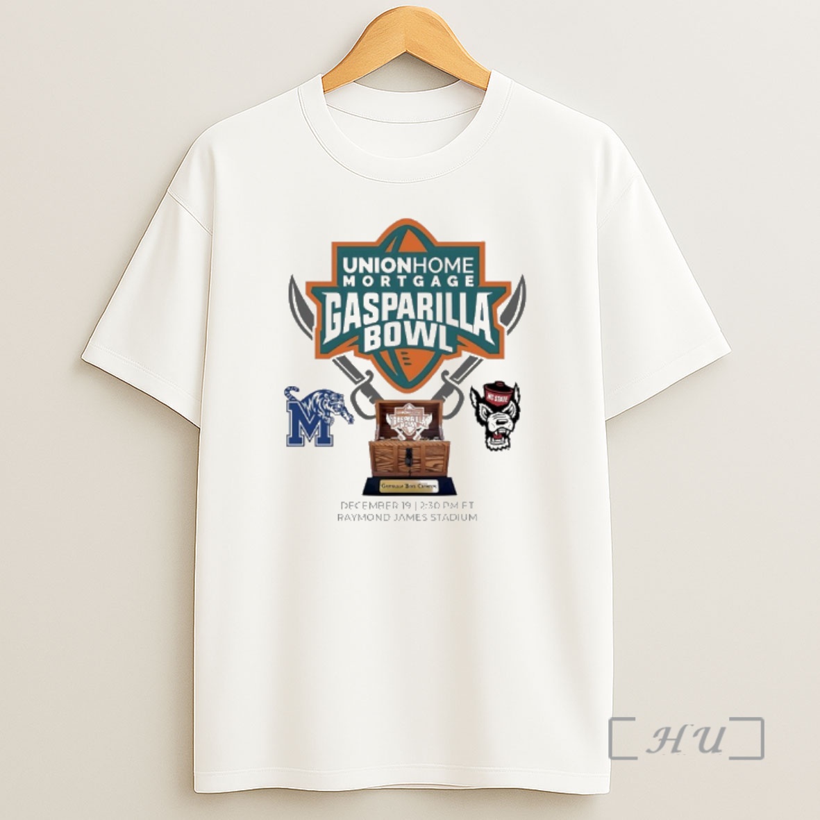 Officials Memphis Tigers Vs Nc State Wolfpack 2025 Gasparilla Bowl Shirt Sweatshirt Tee