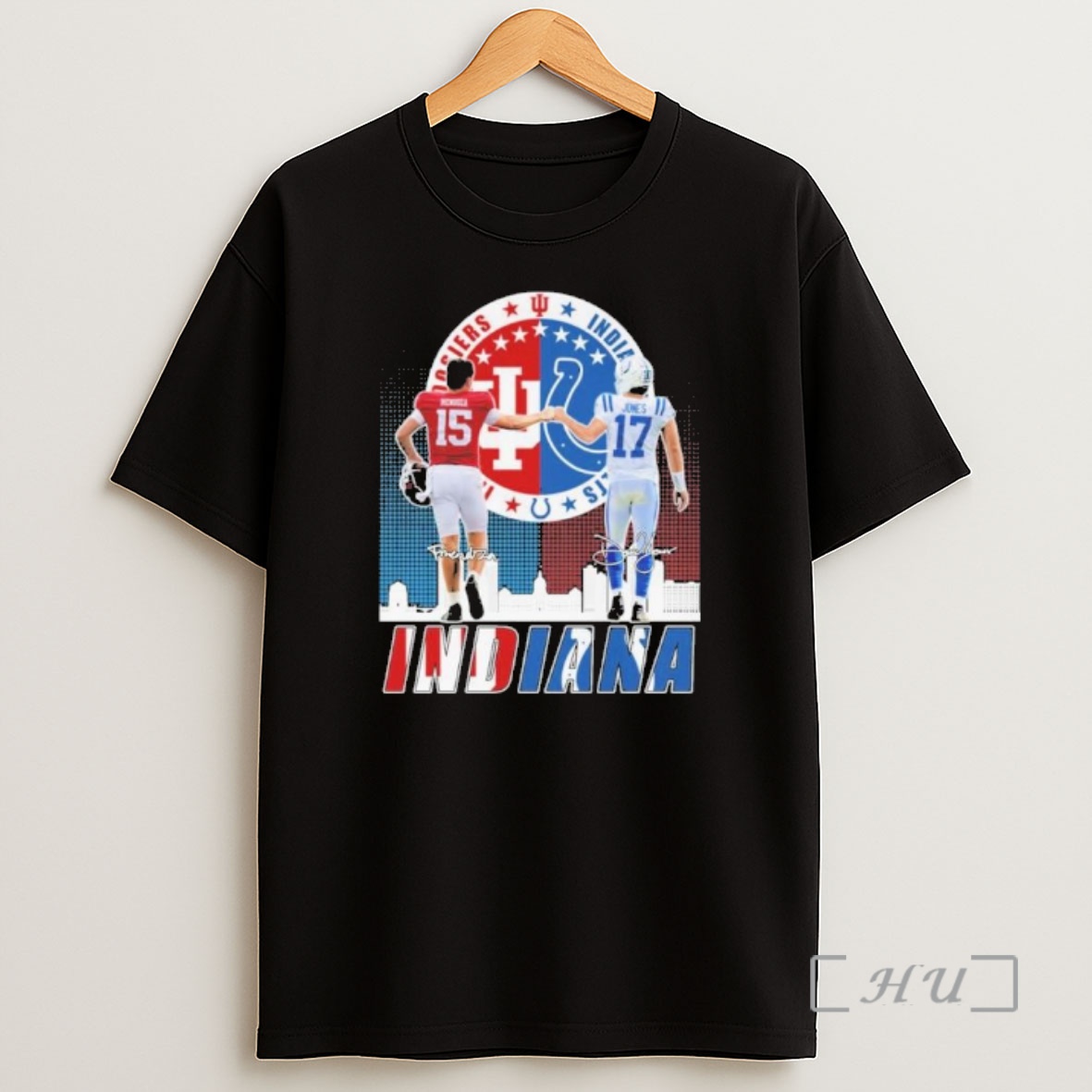 Officials Mendoza Indiana Hoosiers X Jones Indianapolis Colts Signature Premium Shirt Sweatshirt Tee