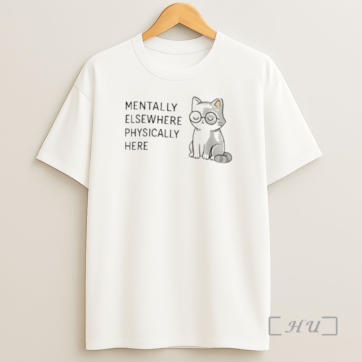 Officials Mentally Elsewhere Physically Here Cat Shirt Sweatshirt Tee