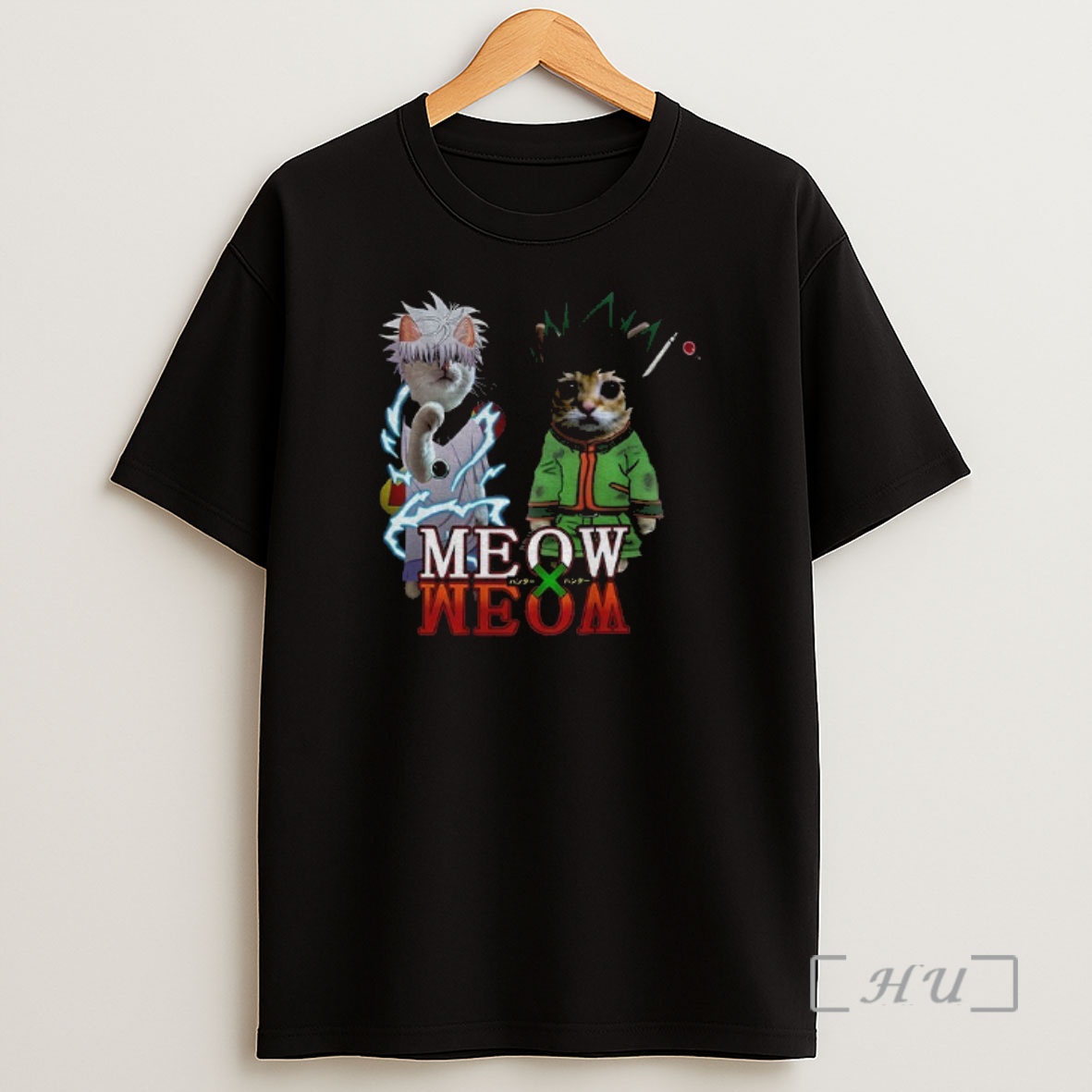 Officials Meowxmeow Hxh Gonxkillua Cat Anime Shirt Sweatshirt Tee