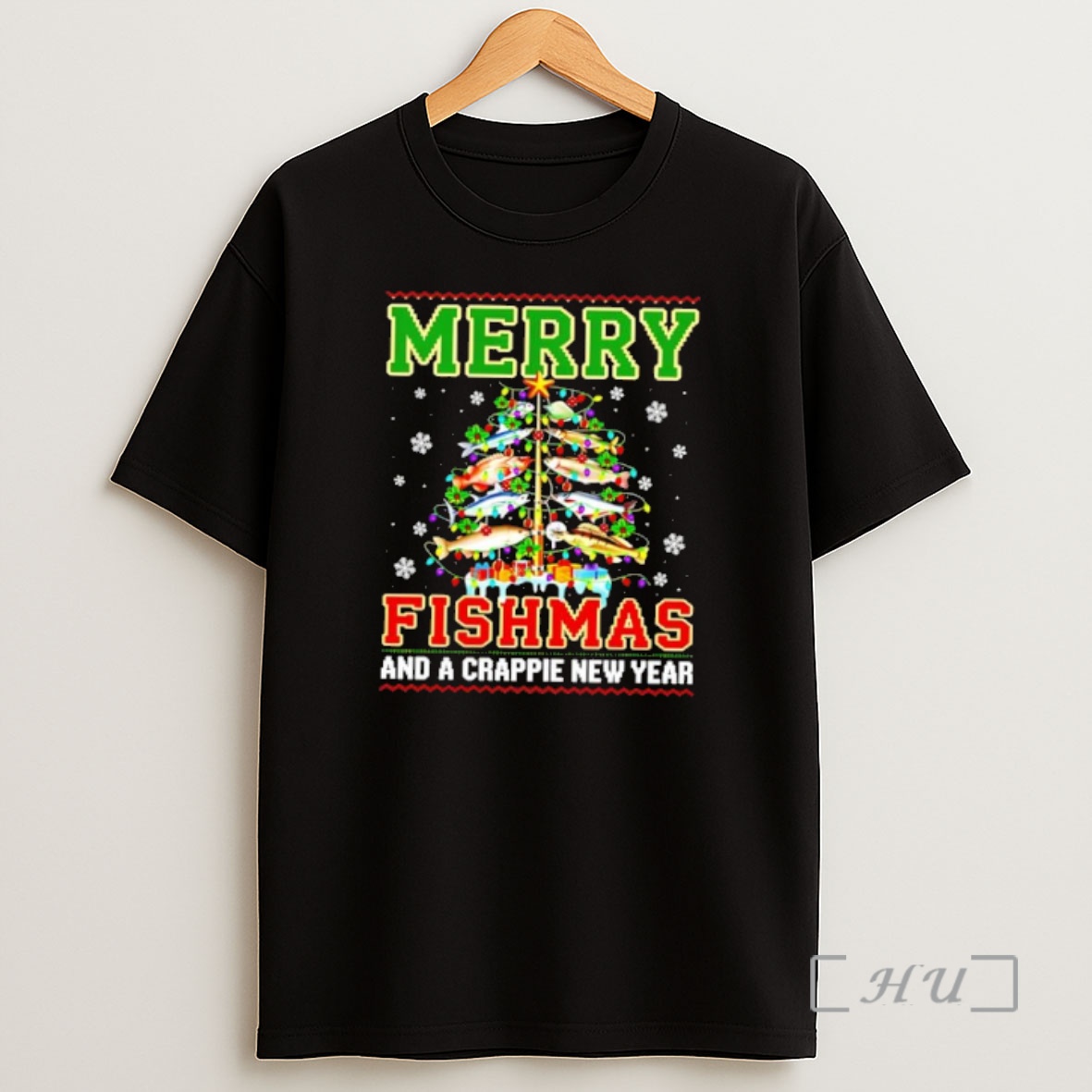 Officials Merry Fishmas And Crappie New Year Design Premium Shirt Sweatshirt Tee