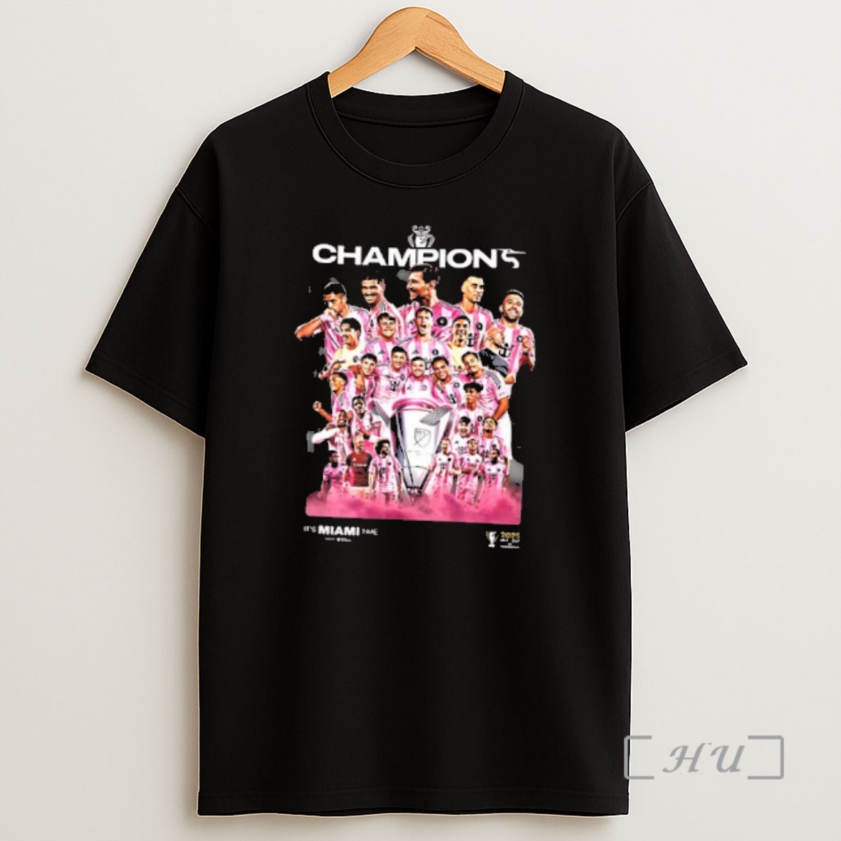 Officials Miami Cf 2025 Mls Champions Its Miami Time Graphic 2 Sided Shirt Sweatshirt Tee